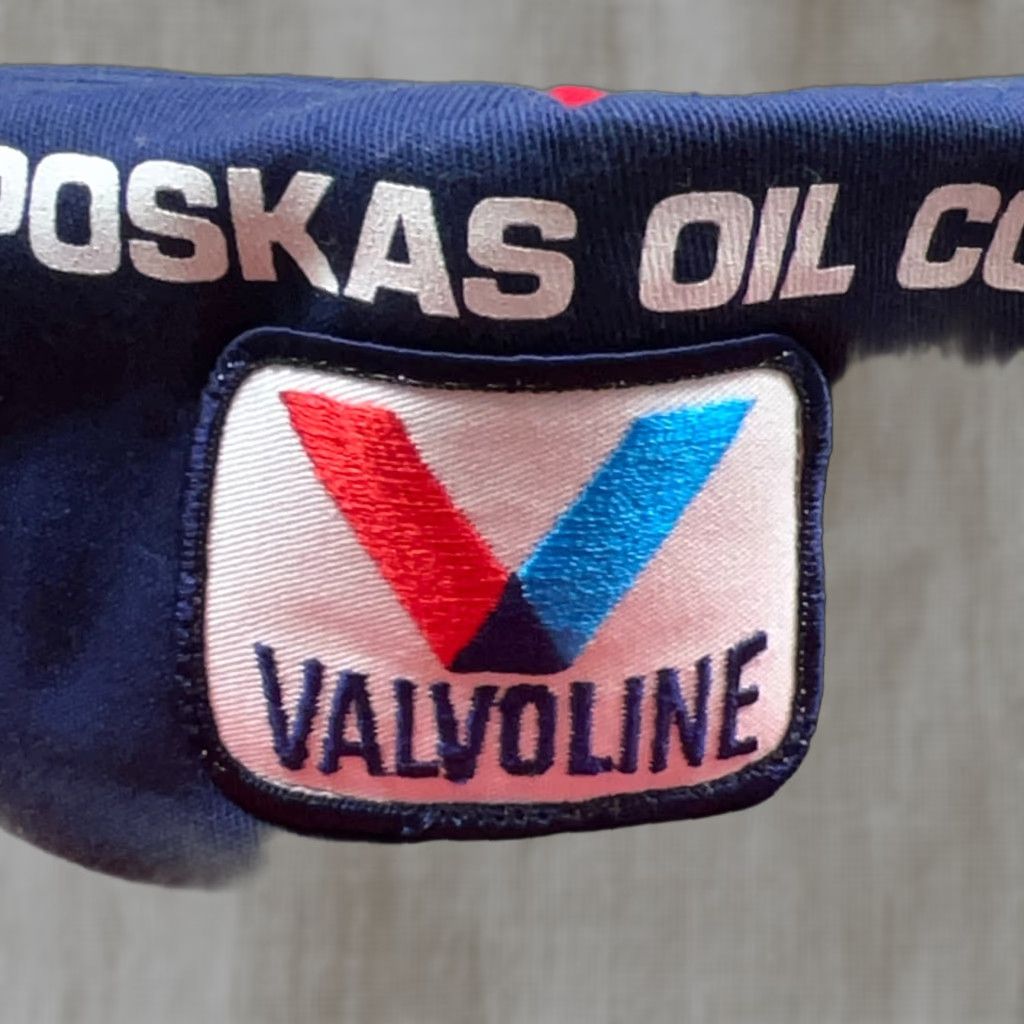 GAS VINTAGE Valvoline Trucker Hat Cap Snap Back 80s USA Oil Gas Racing Patch Foam HH Adjustable Blue Mens Twill Logo Outdoor Retro Size ONE SIZE - 1 Thumbnail