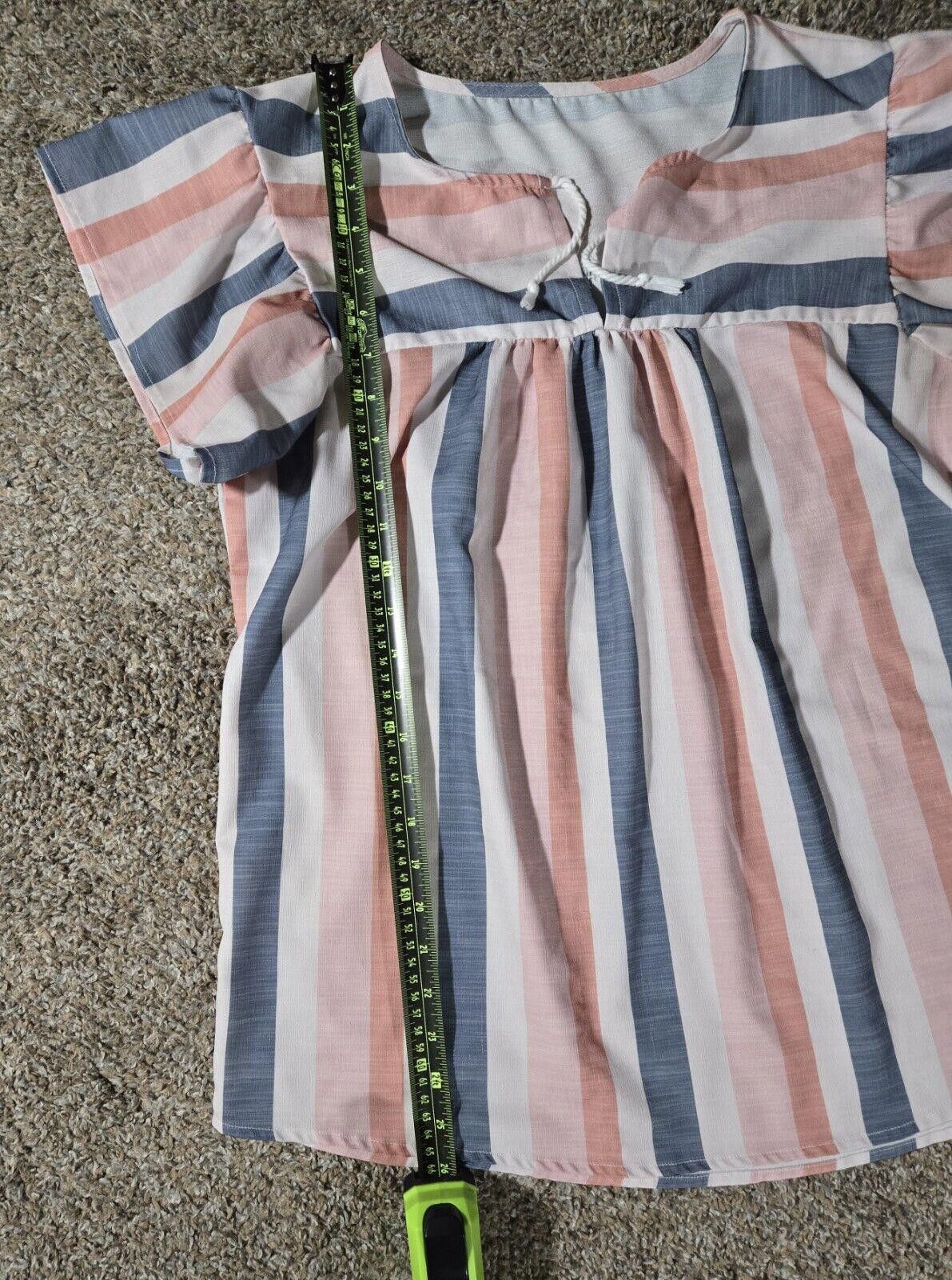 Designer Womens Multi-colored Striped Blouse Size Large Size L / US 10 / IT 46 - 1 Thumbnail