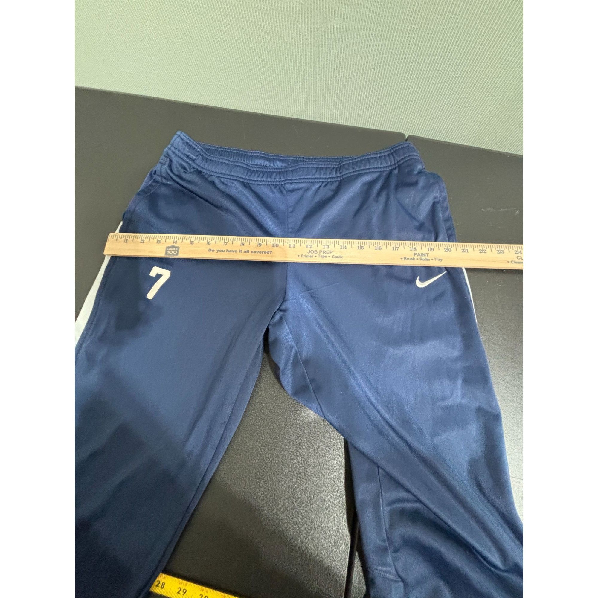 Nike Nike Navy Blue Dri-Fit Athletic Joggers with Number 7 & Side Size US 34 / EU 50 - 3 Thumbnail