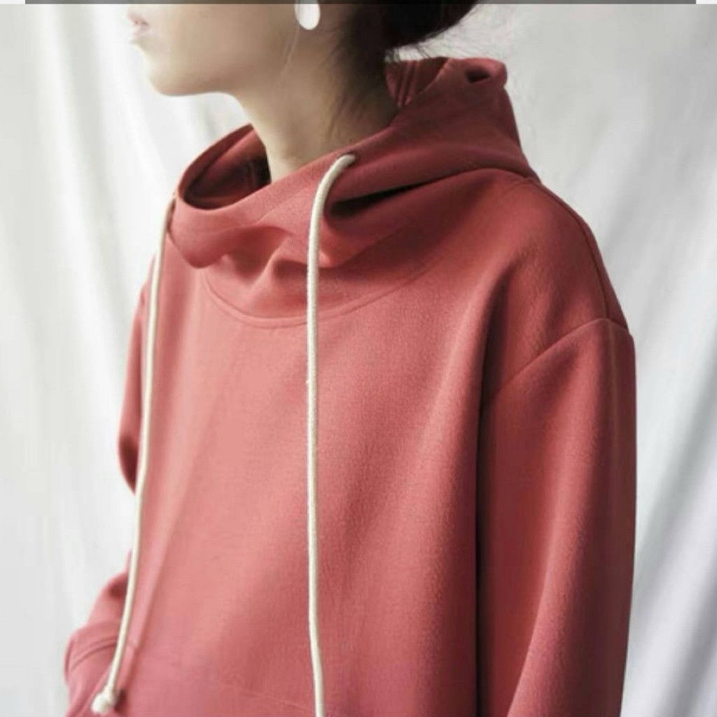Zara Jo-Jo-z Rosewood Structured Mock Neck Hoodie Size S / US 4 / IT 40 - 1 Thumbnail