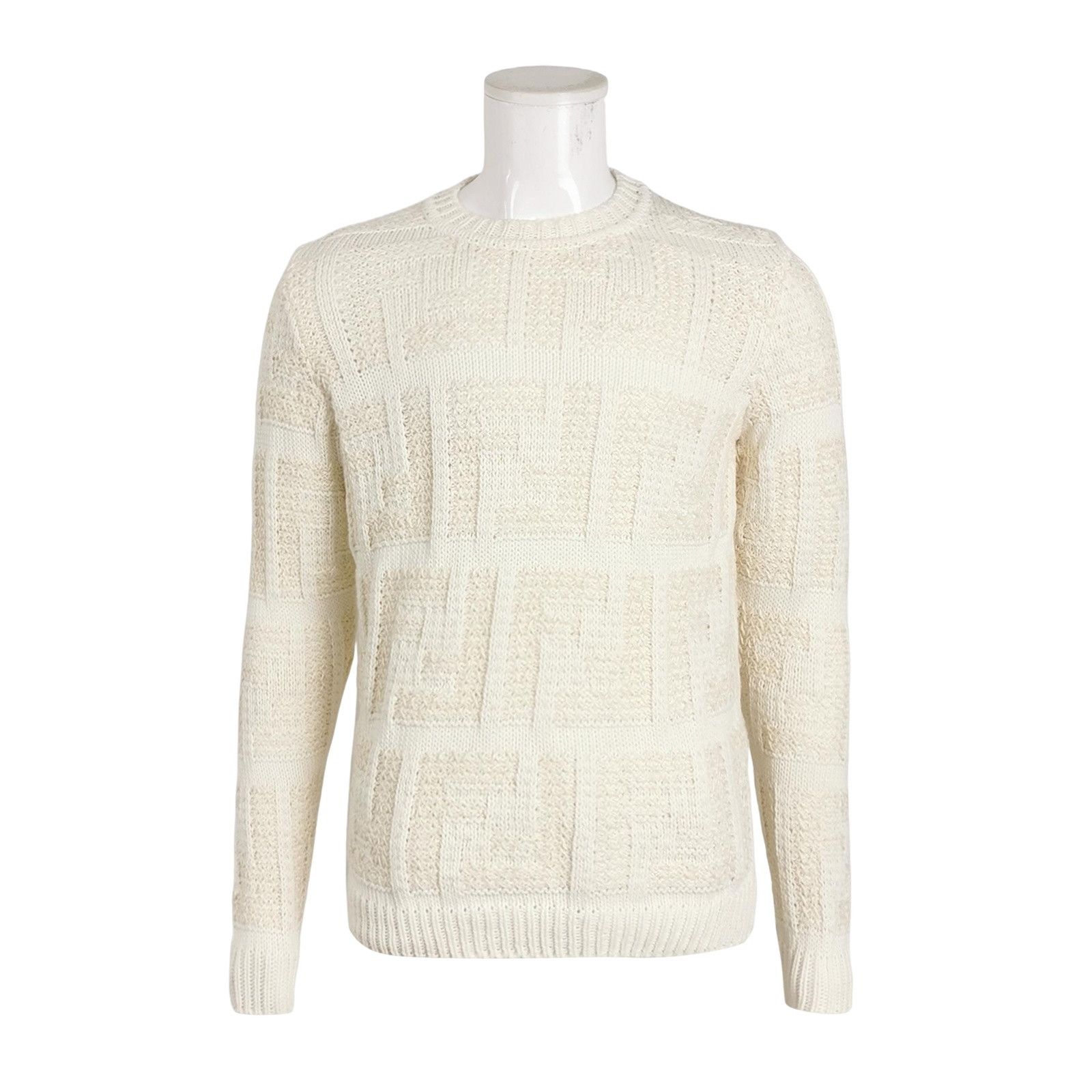 Fendi Fendi FF Pattern Cotton Linen Sweater IT 48 Size US M / EU 48-50 / 2 - 1 Thumbnail