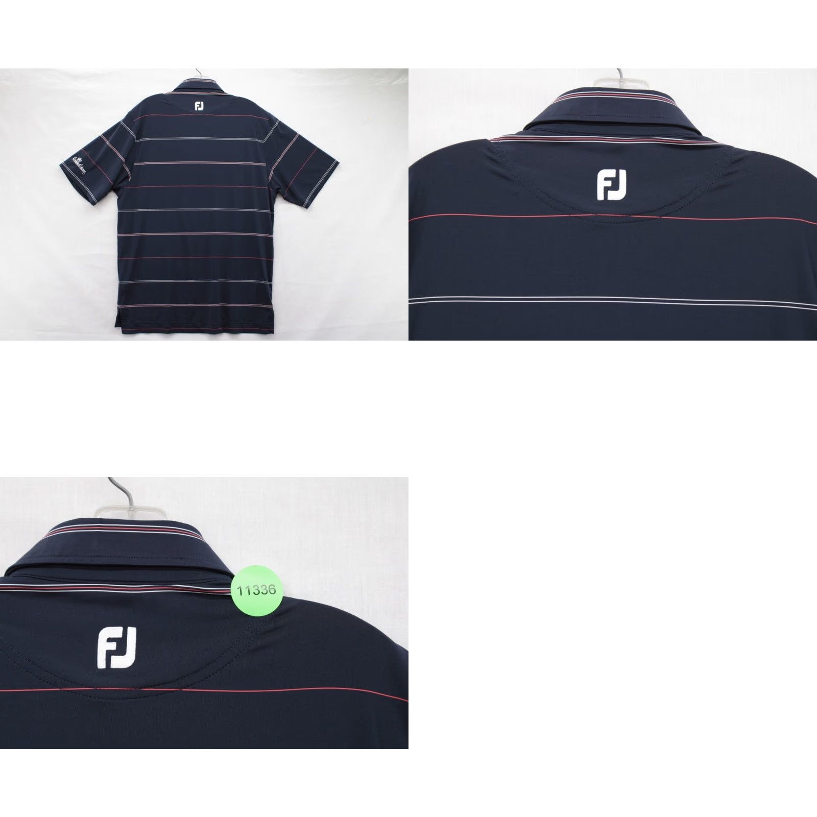Vintage FJ Foot Joy Golf Polo Shirt Men’s Medium Dark Navy Crown Colony Stripes Shirt Polo Golf Striped City Preppy Logo Belt? Size US M / EU 48-50 / 2 - 8 Thumbnail