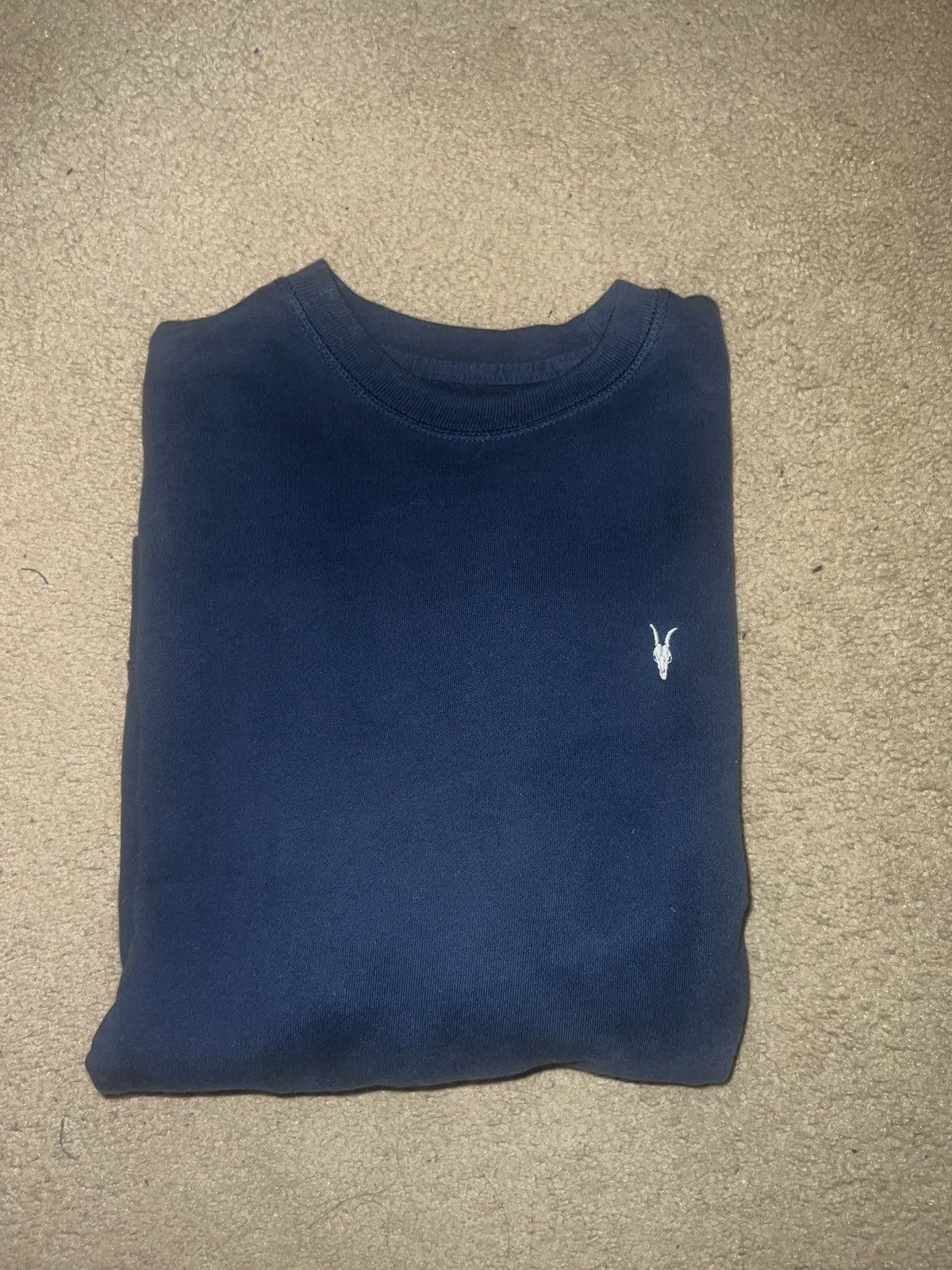 Allsaints × Designer Allsaints Basic Small Logo navy Crewneck Size US XS / EU 42 / 0 - 2 Thumbnail