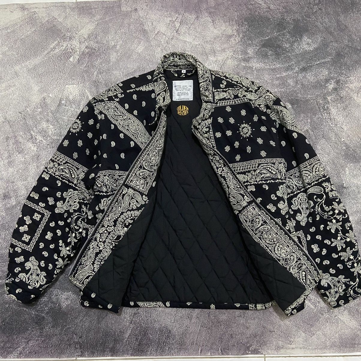 Vintage project black paisley jacket streetwear Size US M / EU 48-50 / 2 - 2 Thumbnail