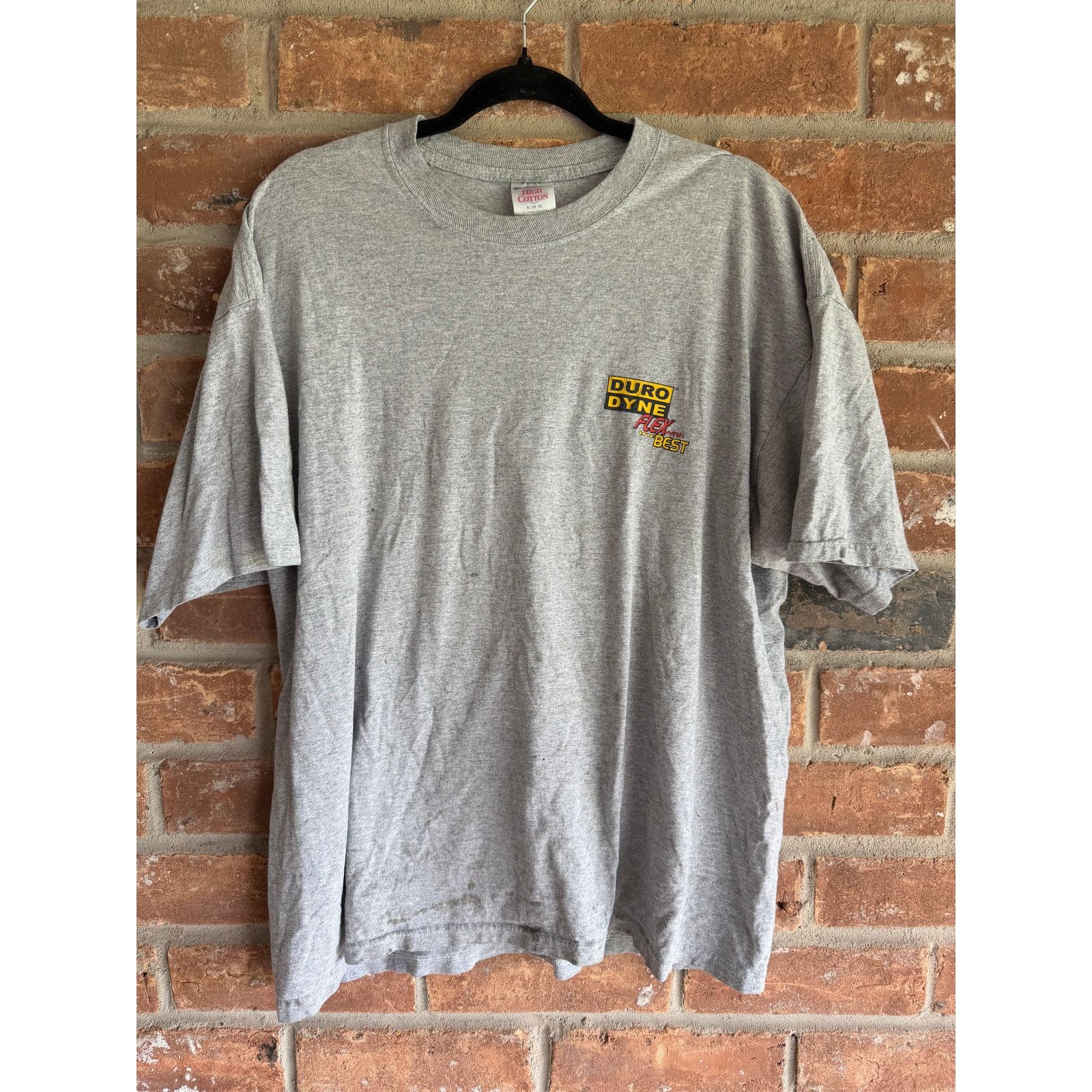 Jerzees Vintage Duro Dyne HVAC Graphic Tee XL Gray Work Shirt Size US XL / EU 56 / 4 - 2 Thumbnail