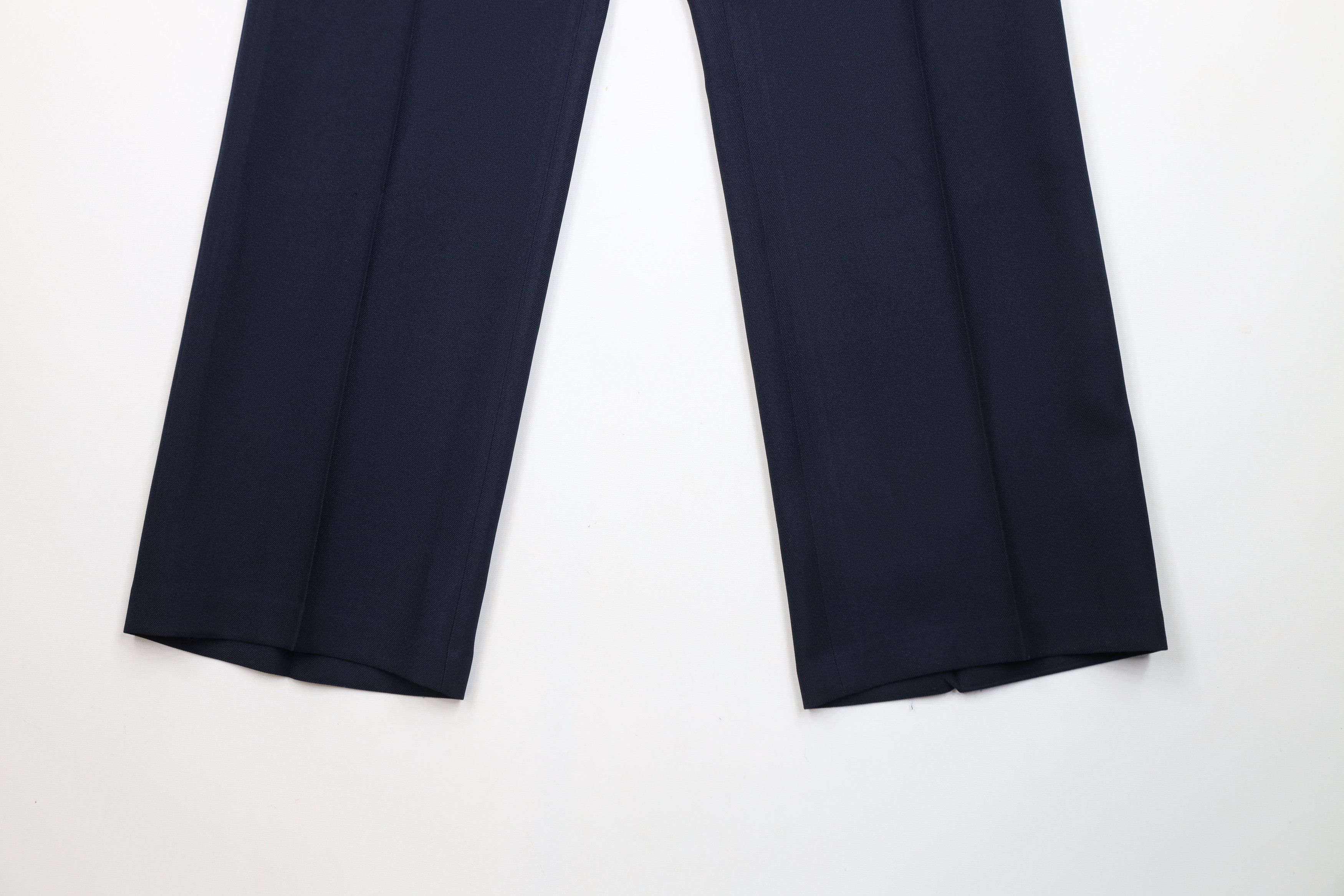 Levi's × Vintage Vintage 70s Levis Bell Bottoms Chino Pants Navy Blue USA Size US 36 / EU 52 - 4 Thumbnail