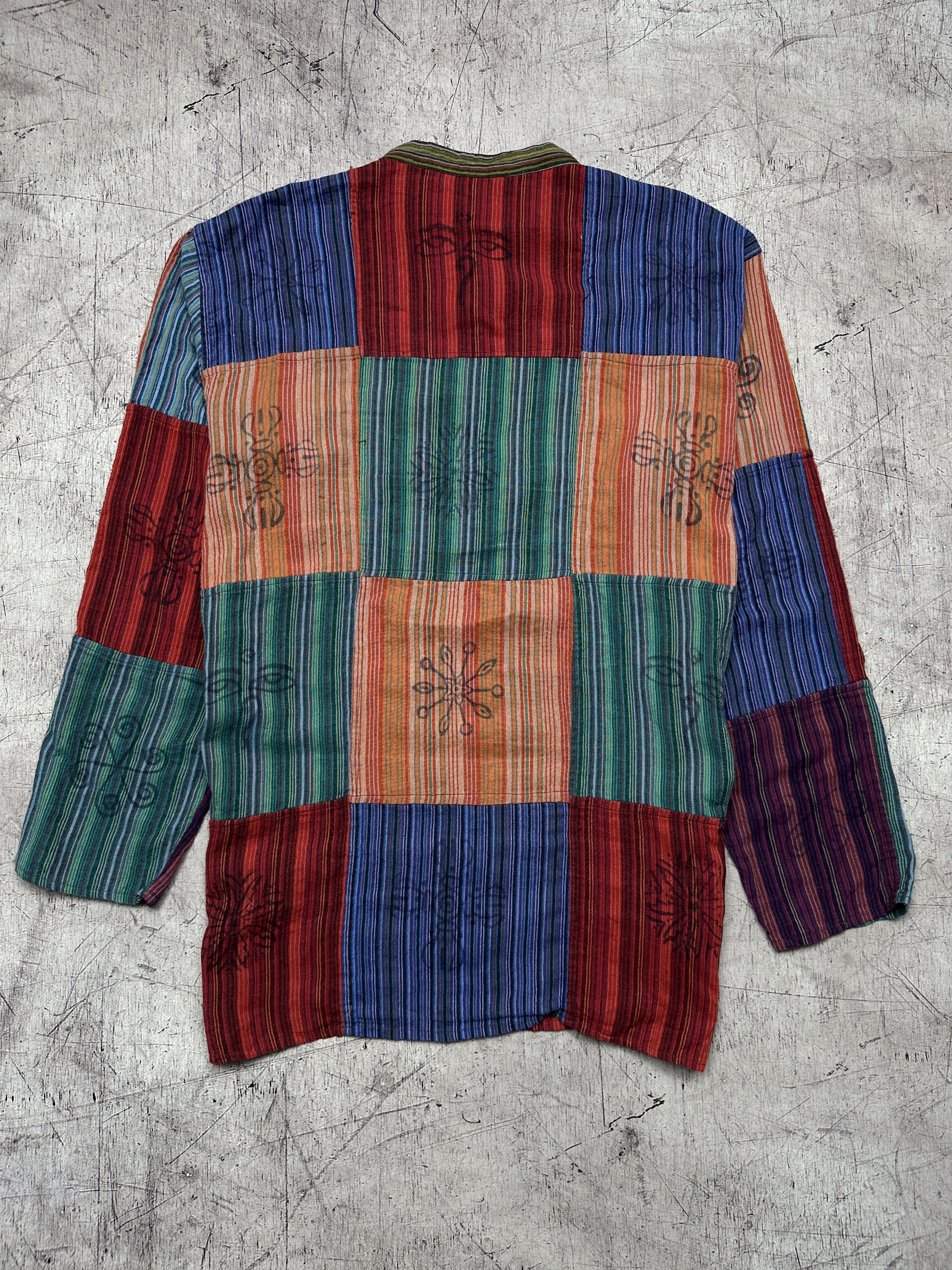 Vintage Nepal Handmade Patchwork Hippie Boho Kapital Style Hoodie Size US XXL / EU 58 / 5 - 4 Thumbnail
