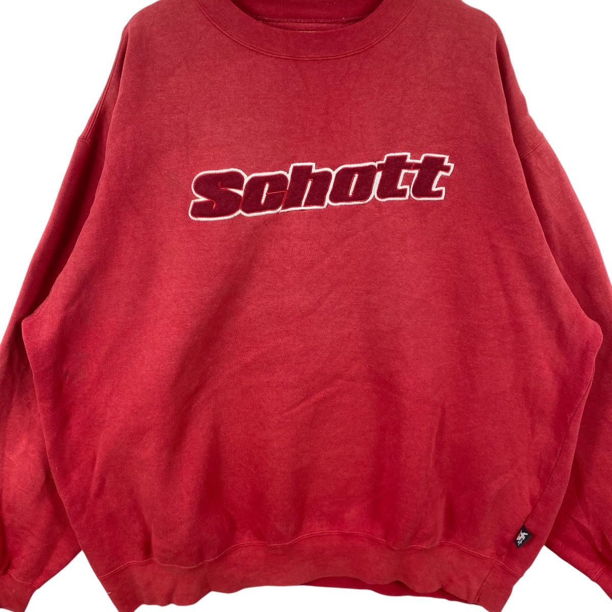 Schott Vintage SCHOTT NYC Crewneck Sweatshirt Embroidered Big Logo Size US XL / EU 56 / 4 - 5 Thumbnail