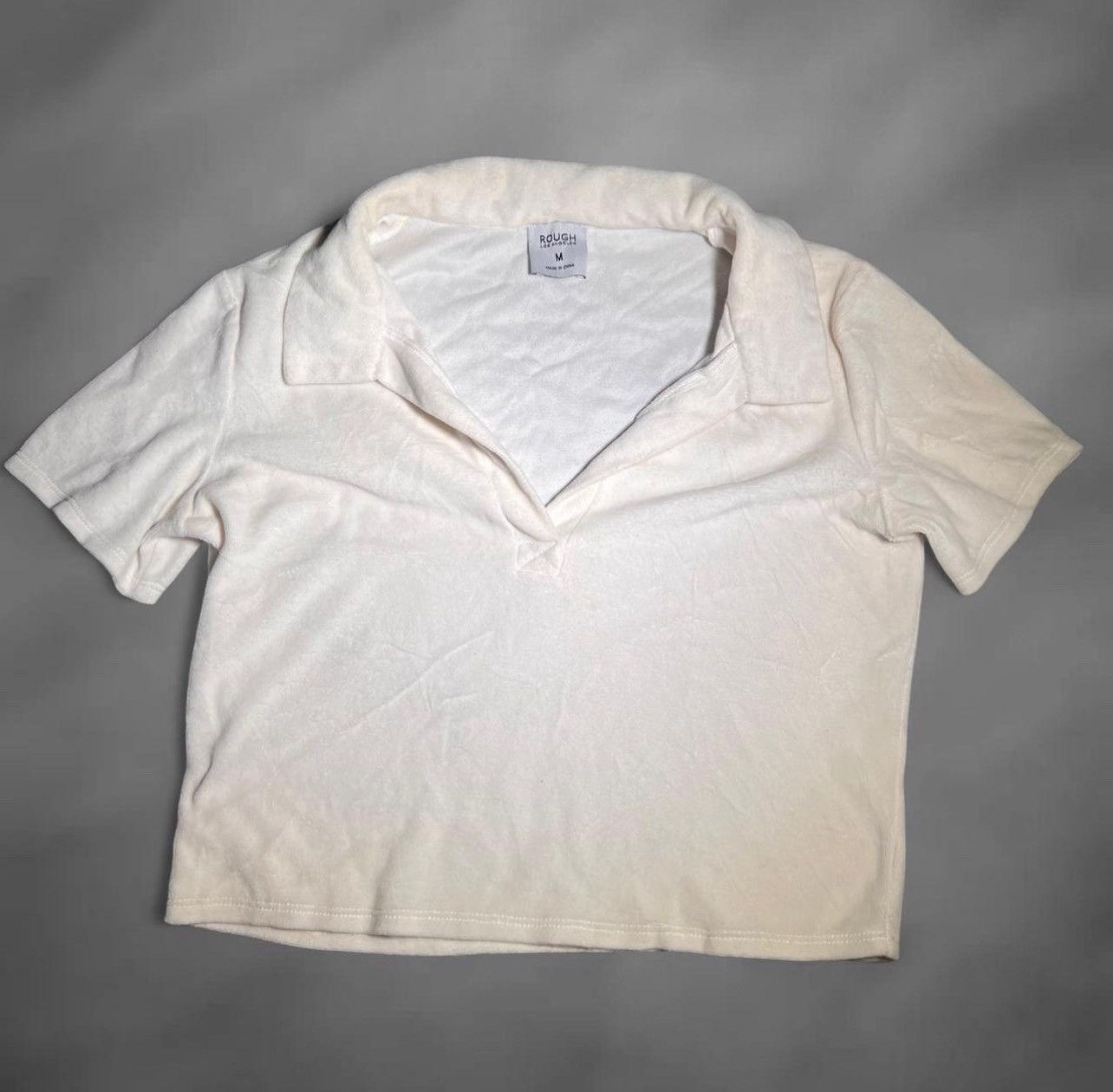 Other White Rough Los Angeles polo crop top Size M / US 6-8 / IT 42-44 - 2 Thumbnail