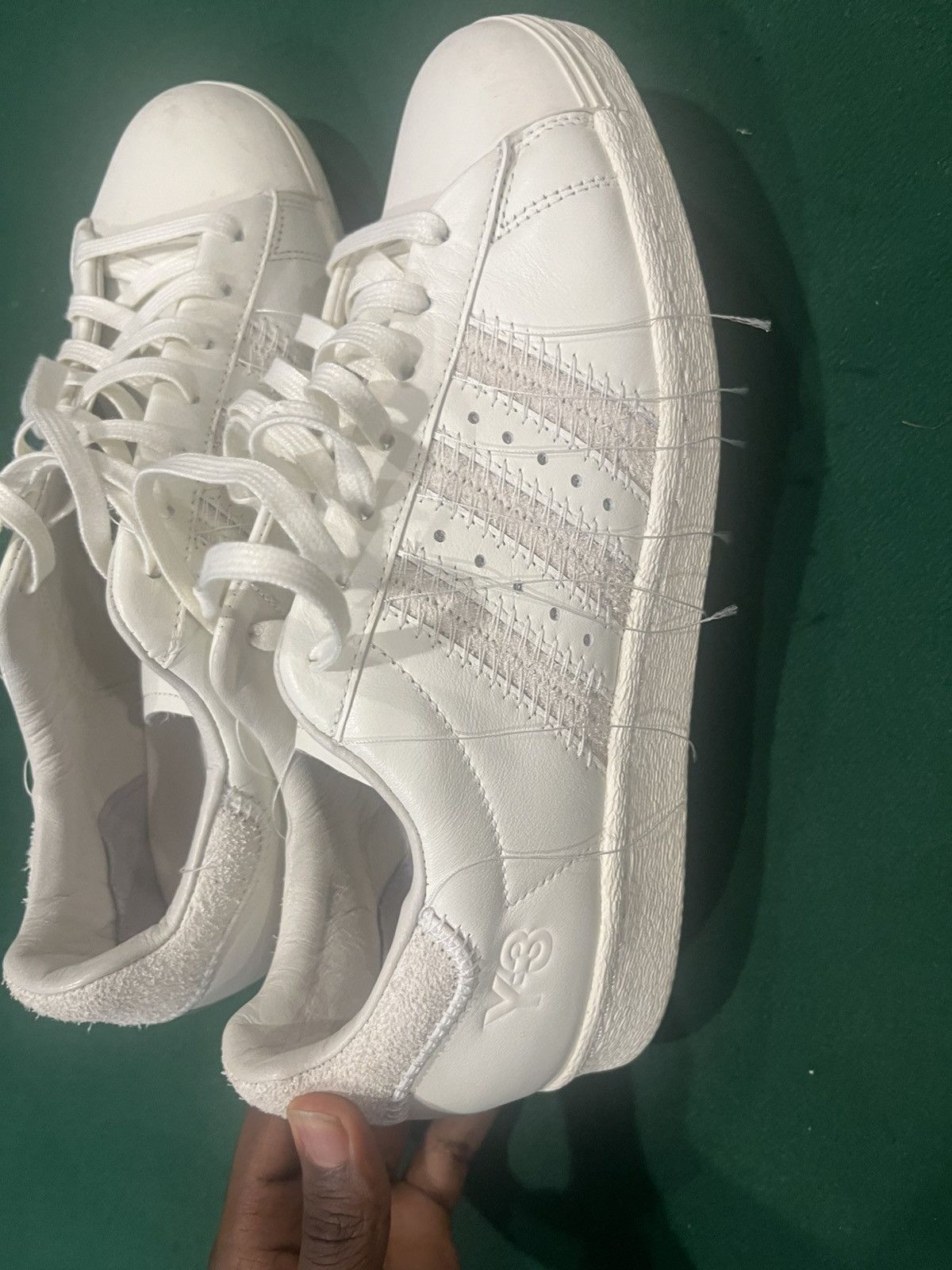 Adidas Y-3 Adidas White Leather Size US 8.5 / EU 41-42 - 4 Thumbnail