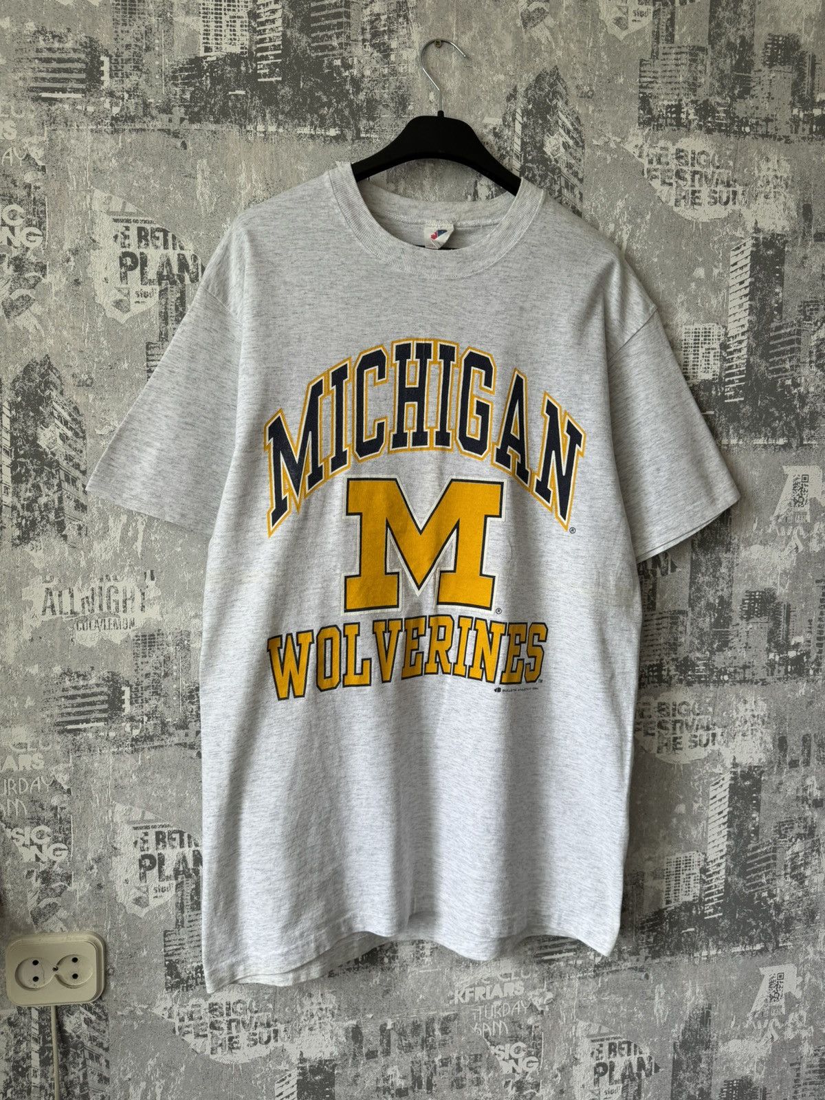 MLB Vintage 1994 MLB Michigan Volverines Rap T-Shirt Size US M / EU 48-50 / 2 - 1 Thumbnail
