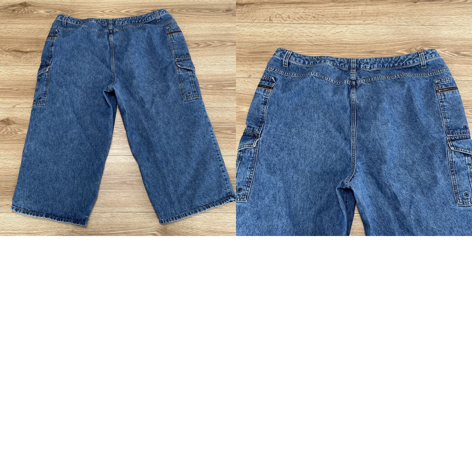 Faded Glory VINTAGE Faded Glory Women’s Cargo Capri Jeans Plus 24W Blue Cotton Womens Size 42" / US 20 - 8 Thumbnail