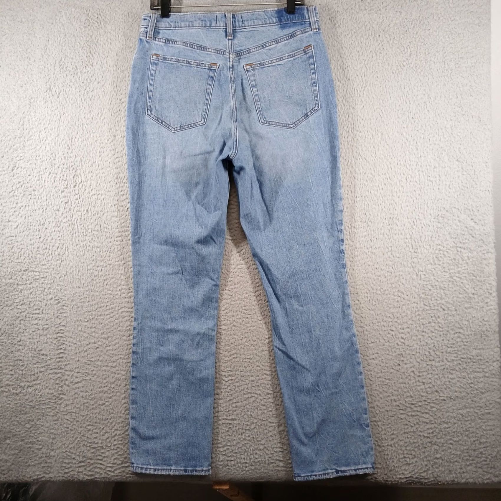 Abercrombie & Fitch Abercrombie & Fitch Jeans 90s Slim Straight Ultra High Rise Light Wash 31/12R Womens Blue Denim Pocket Stretch Size 24" / US 00 / IT 34 - 3 Thumbnail
