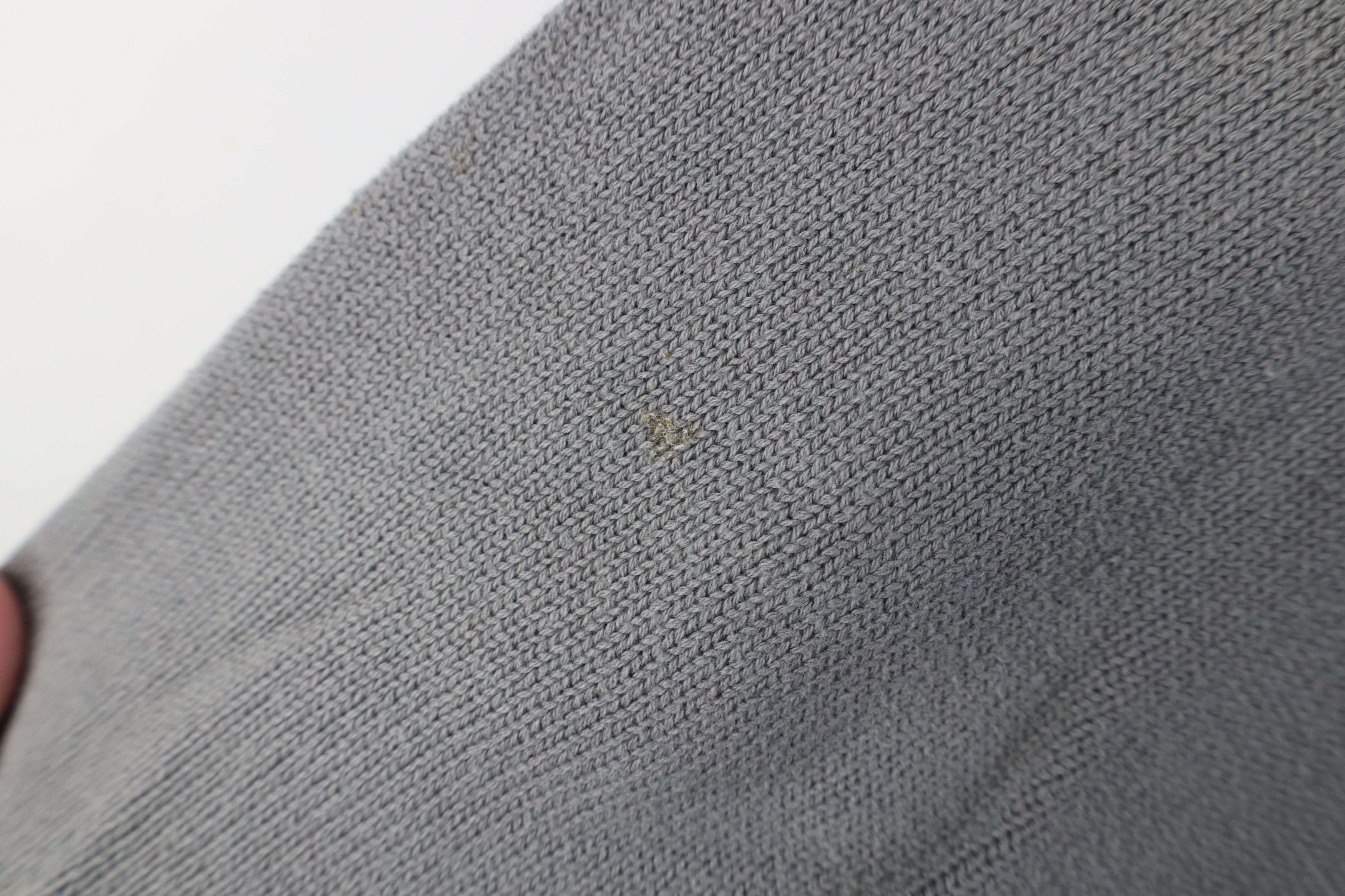 Vintage Vintage 90s Streetwear Blank Ribbed Knit V-Neck Sweater Gray Size US XL / EU 56 / 4 - 6 Thumbnail