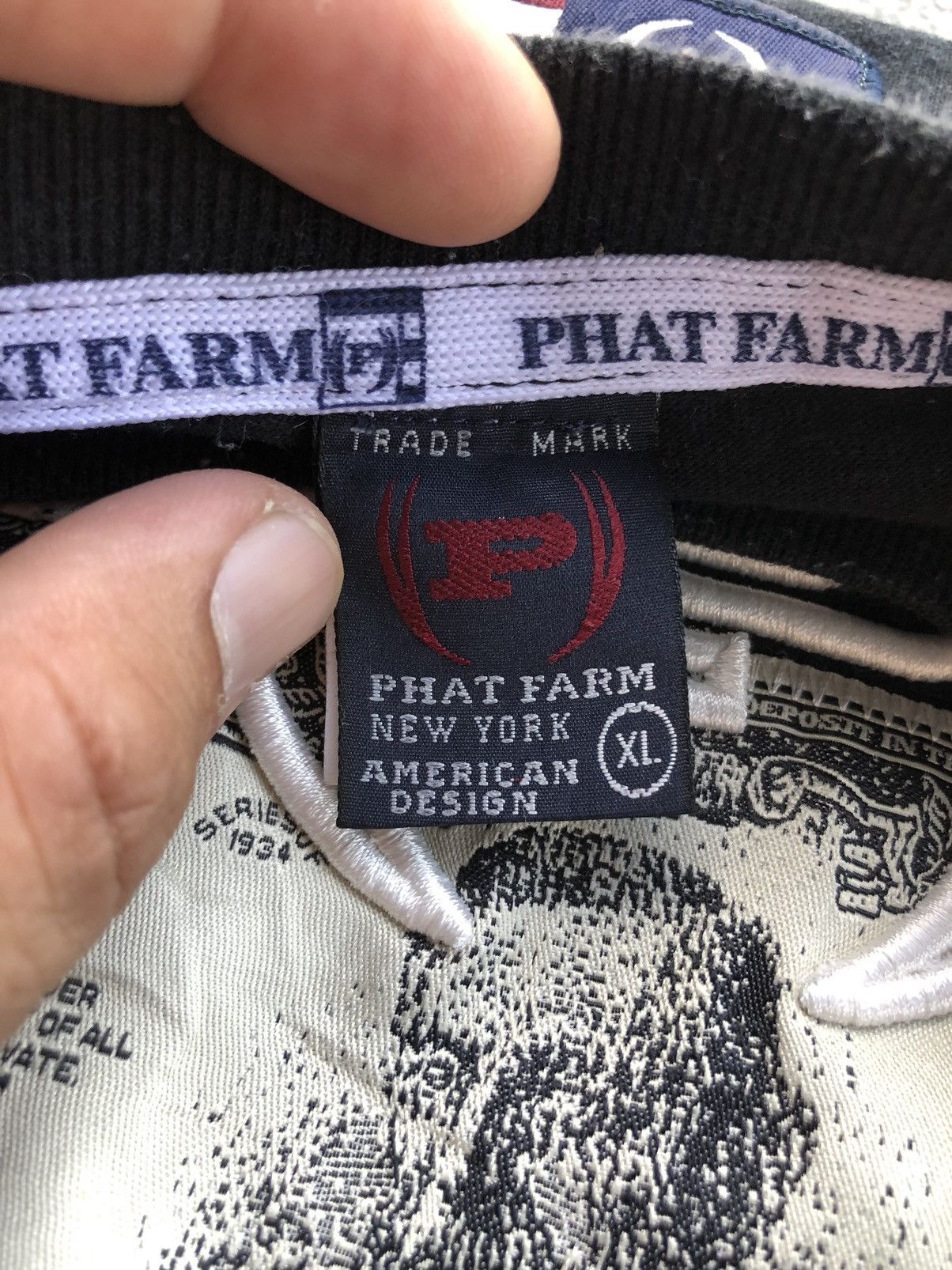 Phat Farm Vintage Phat Farm 1,000.000 usd Embroidered Rare Shirt Tee Size US XL / EU 56 / 4 - 11 Thumbnail
