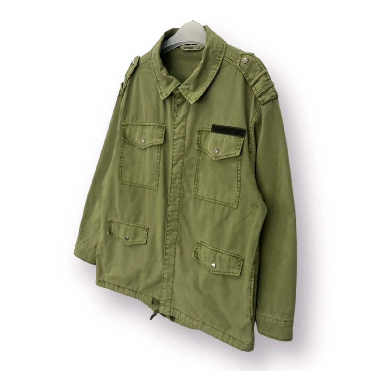Zara 🔥M-65 🔥 Zara Basic Z1975 Denim Field Jacket - M Size US M / EU 48-50 / 2 - 3 Thumbnail