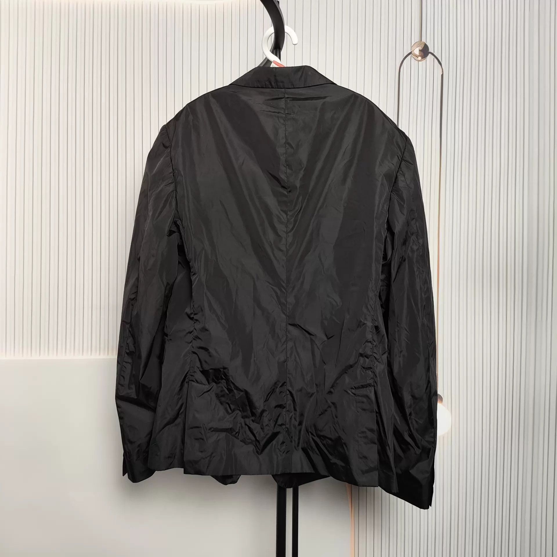 Prada Prada Black Nylon Jacket 54 Size US L / EU 52-54 / 3 - 2 Thumbnail