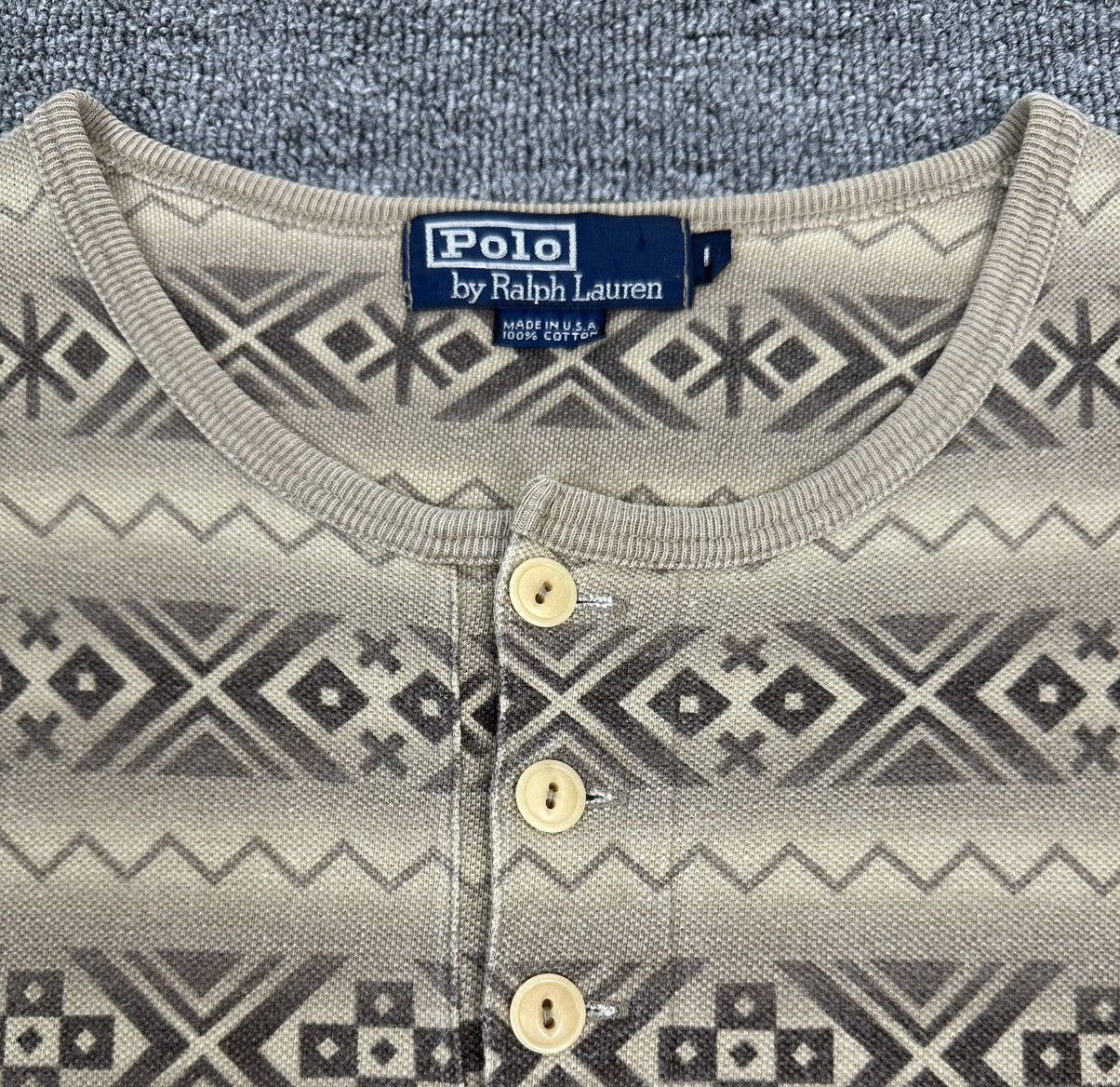 Polo Ralph Lauren Grail🔥Vintage Polo Ralph Lauren Aztec Navajo Shirt Size US XL / EU 56 / 4 - 4 Thumbnail