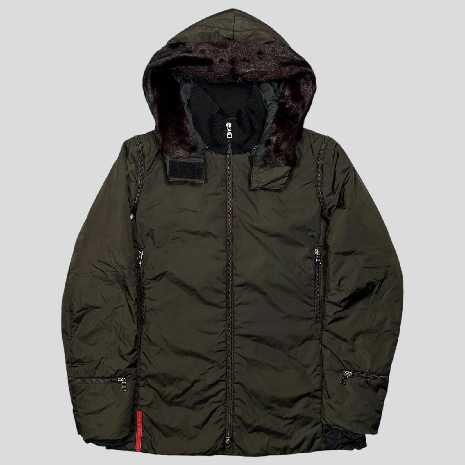 Prada Prada Sport AW00 7 in 1 Nylon Goat Fur Modular Bag Jacket S Size US S / EU 44-46 / 1 - 7 Thumbnail