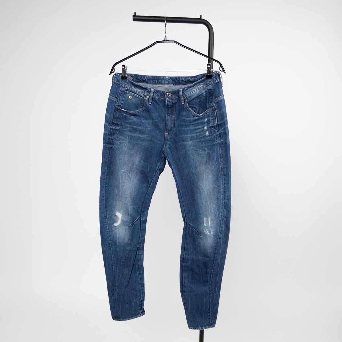 G-Star G-Star Raw Arc 3D Low Boyfriend Womens Blue Jeans Distressed Size 30" / US 8 / IT 44 - 4 Thumbnail