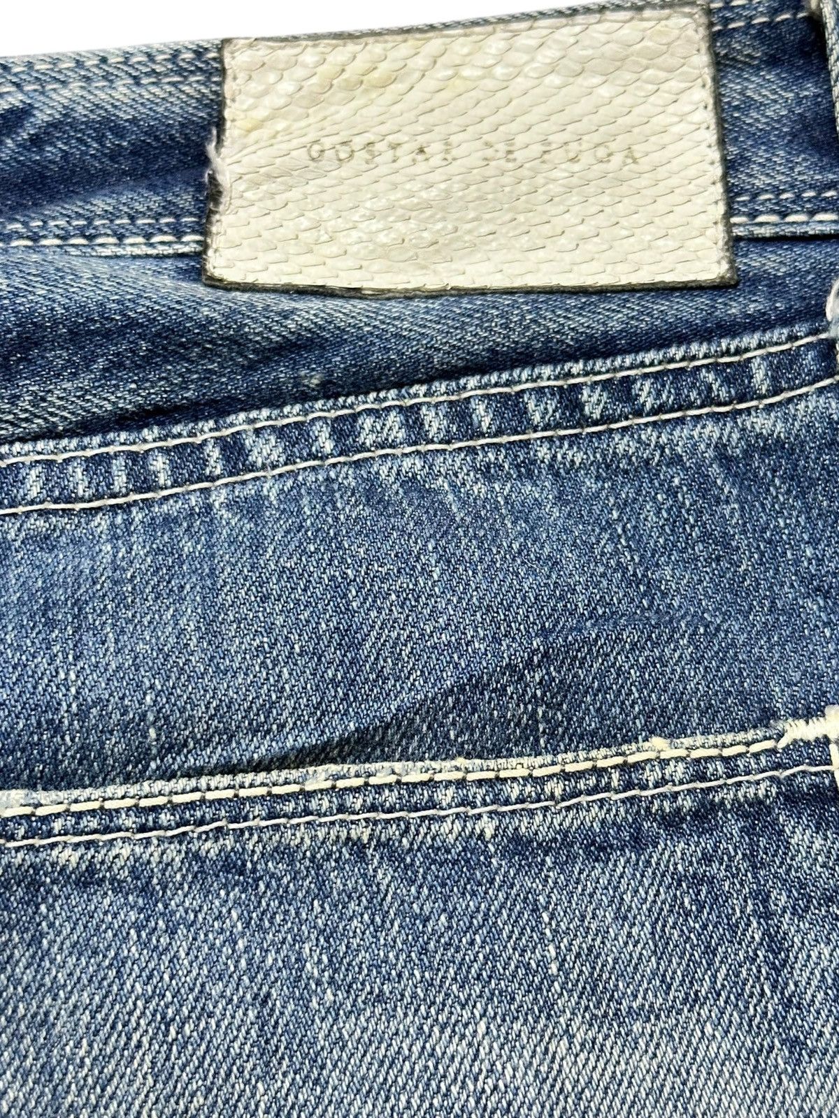GOSTAR DE FUGA Vintage Go Star De Fuga Selvedge Faded Twisted Leg Denim Size US 31 - 6 Thumbnail