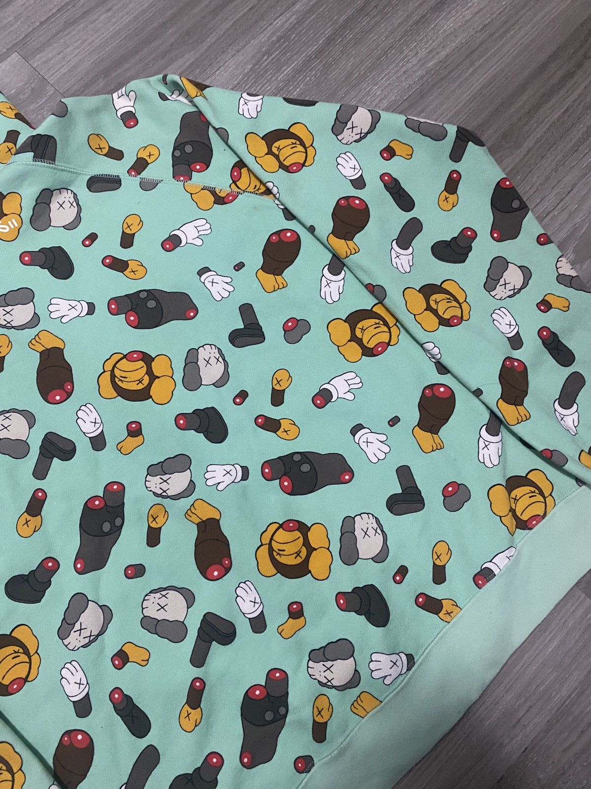 Bape GRAIL - BAPE X KAWS babymilo dissected slaughtered full zip Size US S / EU 44-46 / 1 - 8 Thumbnail