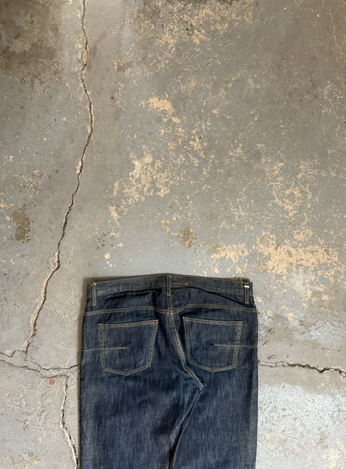 Dior × Hedi Slimane AW07 “Navigate” Green Waxed Jeans Size US 33 - 6 Thumbnail