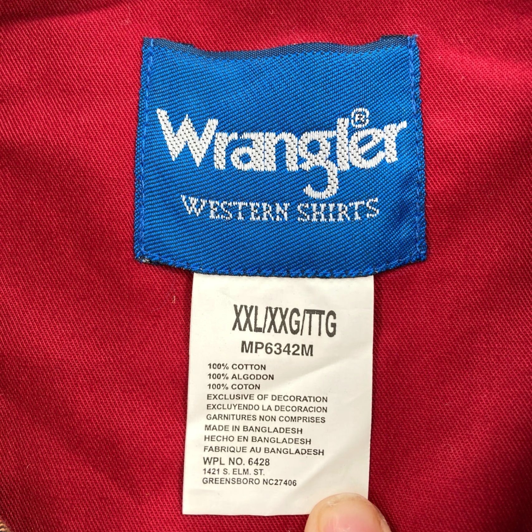 Wrangler Wrangler Button Down Western Shirt Mens 2XL Red Plaid Cowboy Rodeo NWT Size US XXL / EU 58 / 5 - 4 Thumbnail