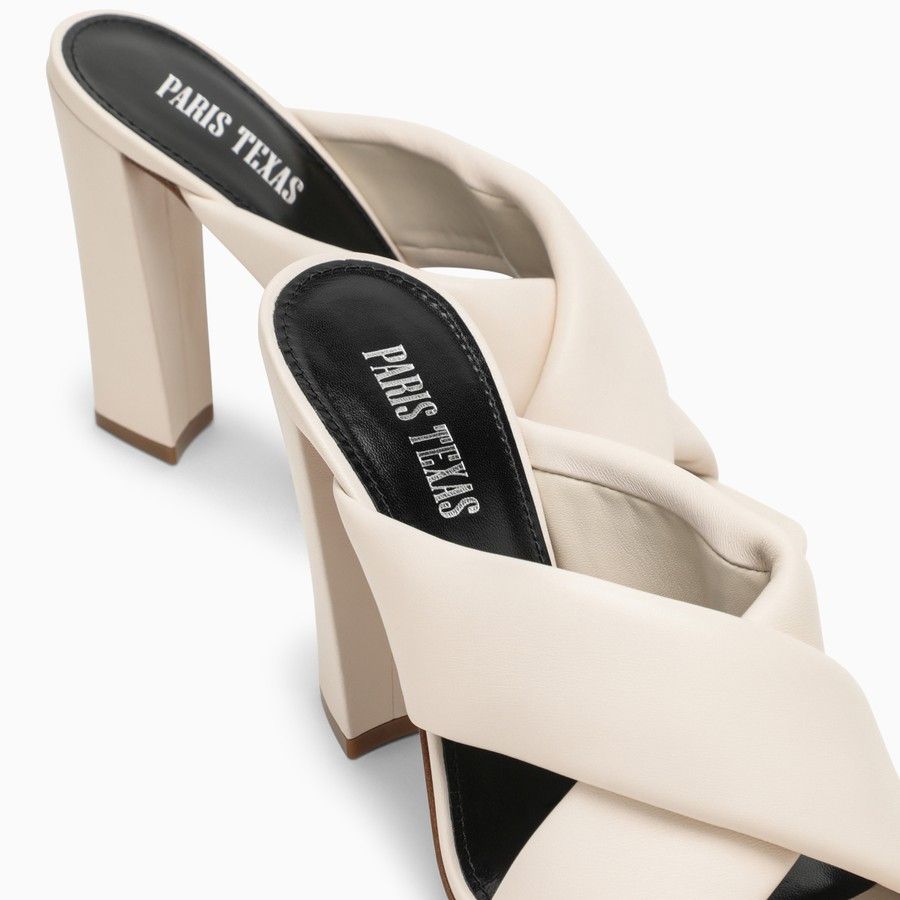 Paris Texas o1d2blof0924 Leather Mules in Milk-White Size US 8 / IT 38 - 5 Thumbnail