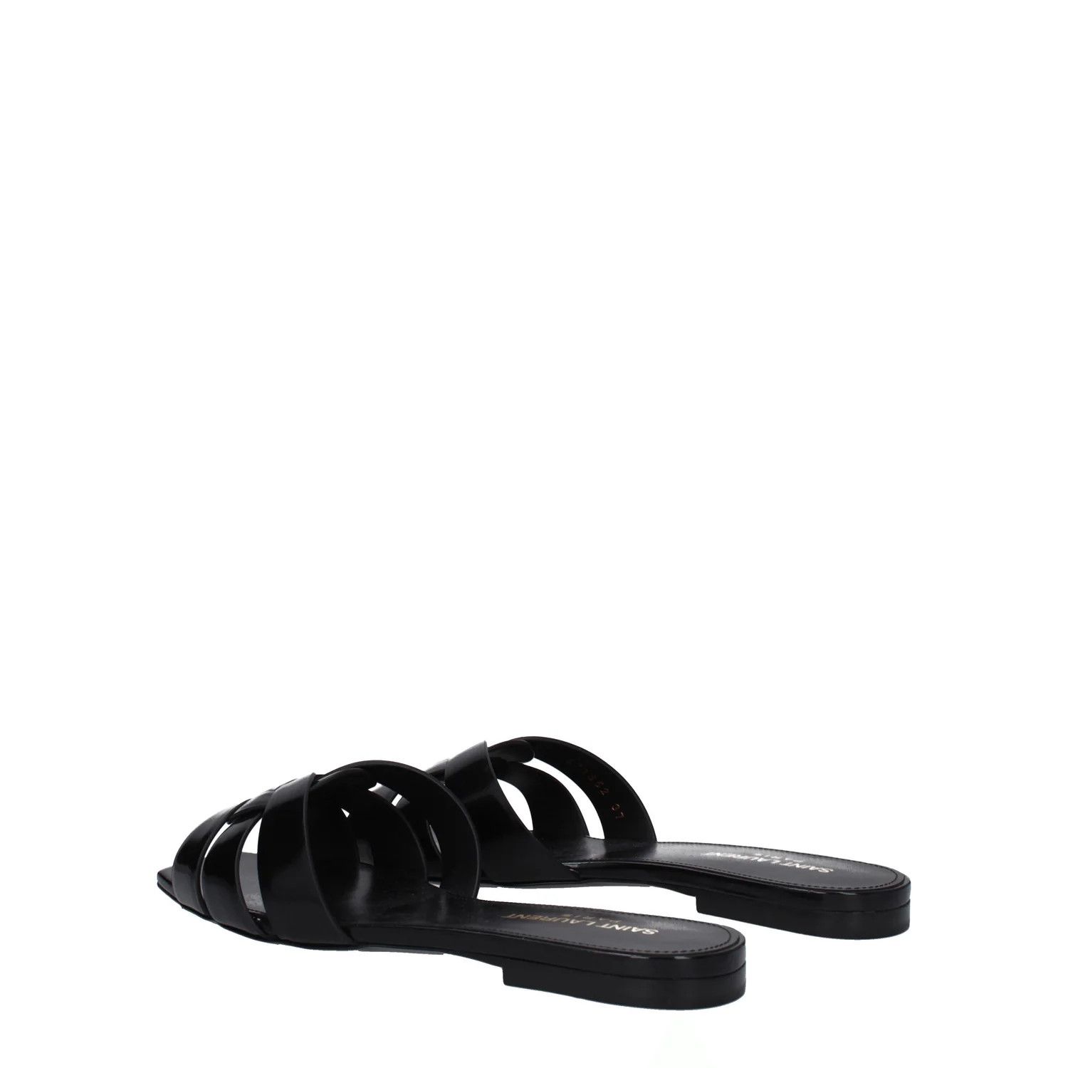 Saint Laurent Paris ob1o1e1124 Leather Slippers in Black Size US 7.5 / IT 37.5 - 4 Thumbnail
