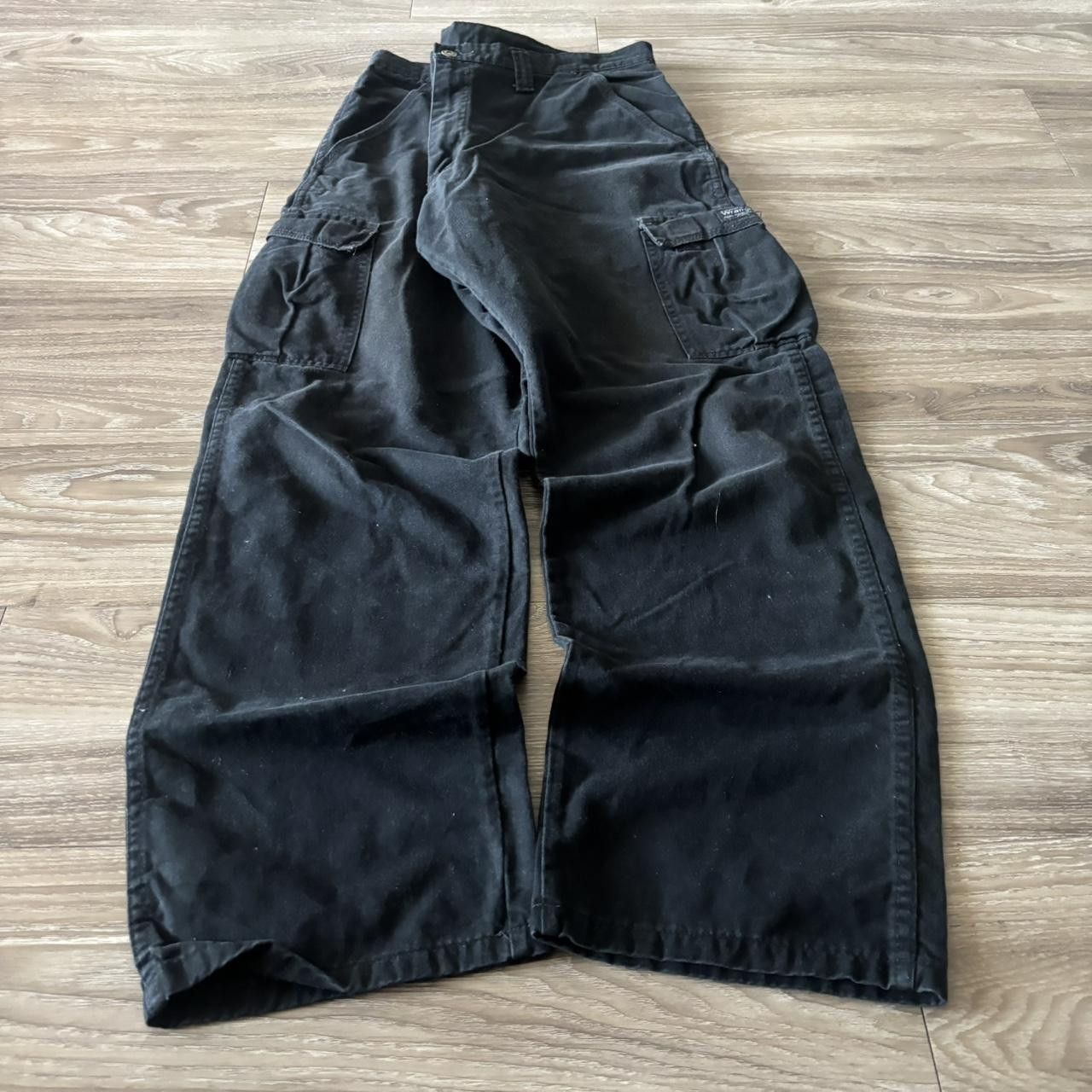 Vintage Crazy Vintage Y2K/2000s Baggy Black Streetwear Skater Cargo Pants! 36x32 Size US 36 / EU 52 - 3 Thumbnail