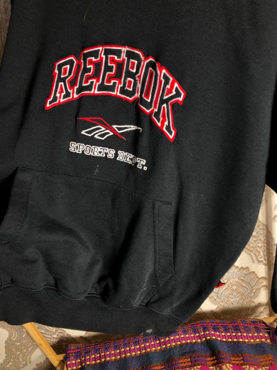 Reebok VINTAGE REEBOK RETRO HOODIE BIG LOGO SPORT JAPAN STYLE 90s Size US M / EU 48-50 / 2 - 3 Thumbnail