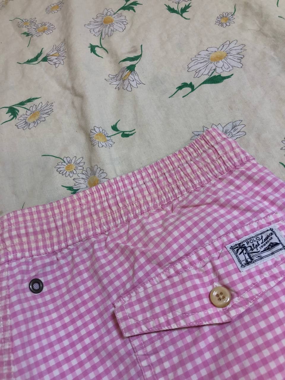 Polo Ralph Lauren Polo Ralph Lauren Swimwear Short Pink White Vintage Size US 32 / EU 48 - 16 Thumbnail