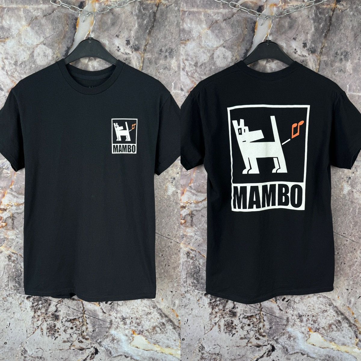Mambo Men’s Mambo Graphics Dog Logo T-Shirt Black Size Medium Size US M / EU 48-50 / 2 - 1 Thumbnail