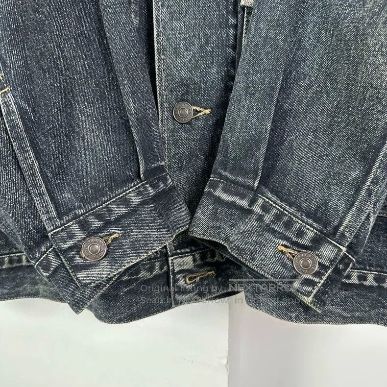 Balenciaga Balenciaga News Embroidered Logo Denim Jacket Size US S / EU 44-46 / 1 - 4 Thumbnail