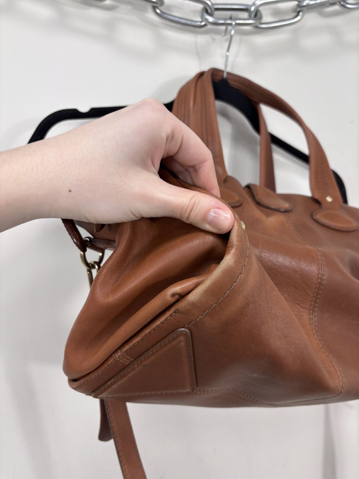 Bally Bally Madria Brown Genuine Leather Handle Bag Shoulder Size ONE SIZE - 19 Thumbnail