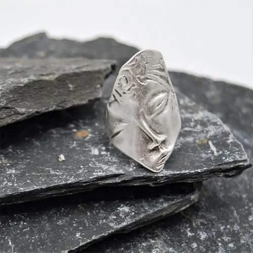 Jewelry × Vintage Vintage Human Face Ring Size ONE SIZE - 2 Thumbnail
