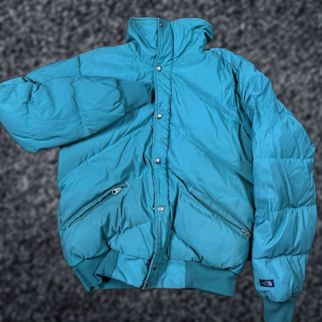 The North Face VTG The North Face Down Puffer Jacket Mens Large Green USA Made Button Nylon Jacket Mens L Green Down USA Size US L / EU 52-54 / 3 - 1 Thumbnail