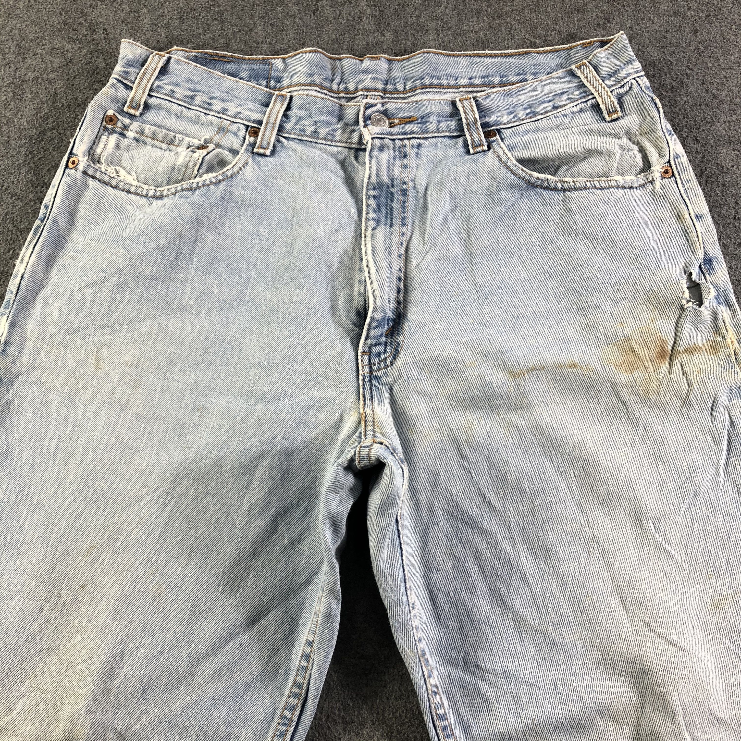 Levi's Vintage 90s Blue Wash Levis 550 Jeans-J3142 Size US 36 / EU 52 - 3 Thumbnail