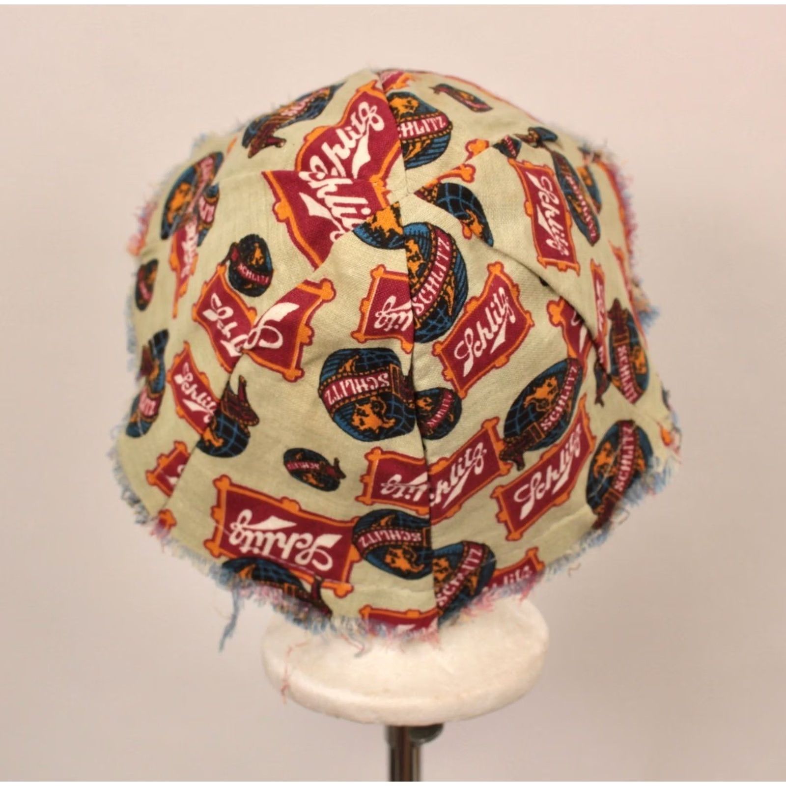 Vintage VINTAGE Schlitz Beer Advertisement Bucket Hat 60s Green Mens Size ONE SIZE - 4 Thumbnail