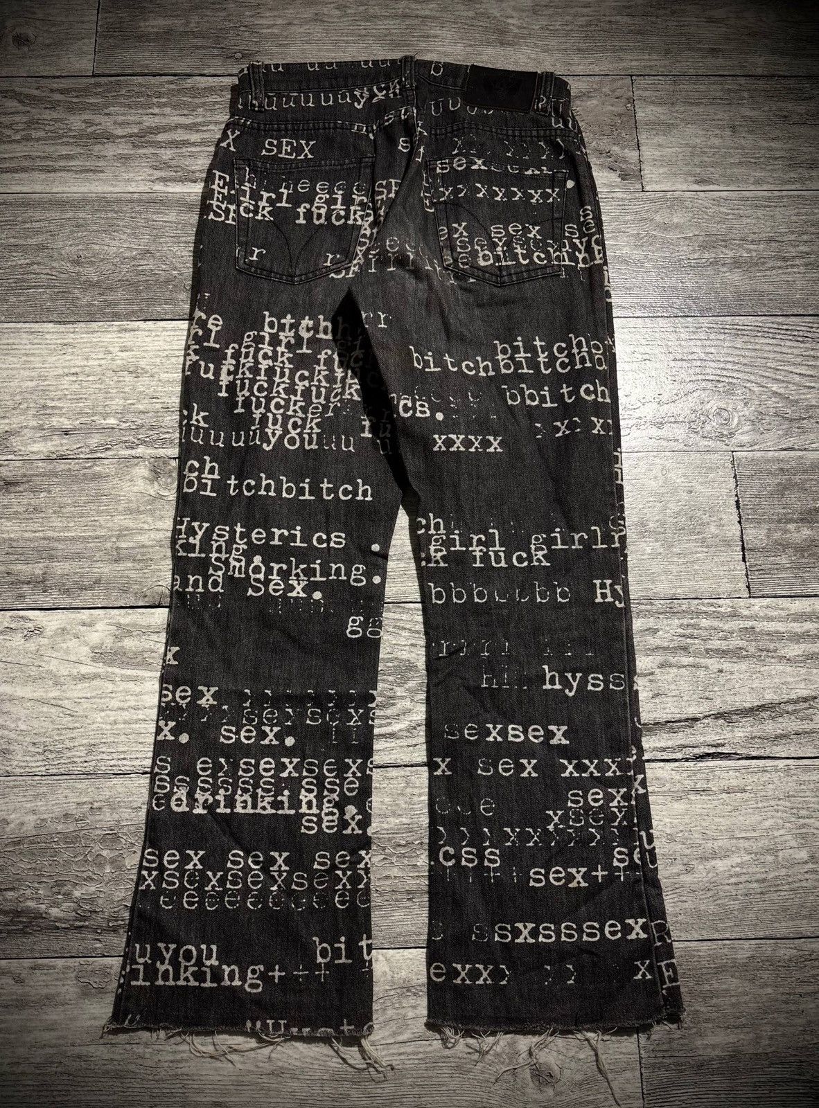 Hysteric Glamour Hysteric Glamour SS99 fuck xxx sex bitch denim hysterics Size US 28 / EU 44 - 4 Thumbnail