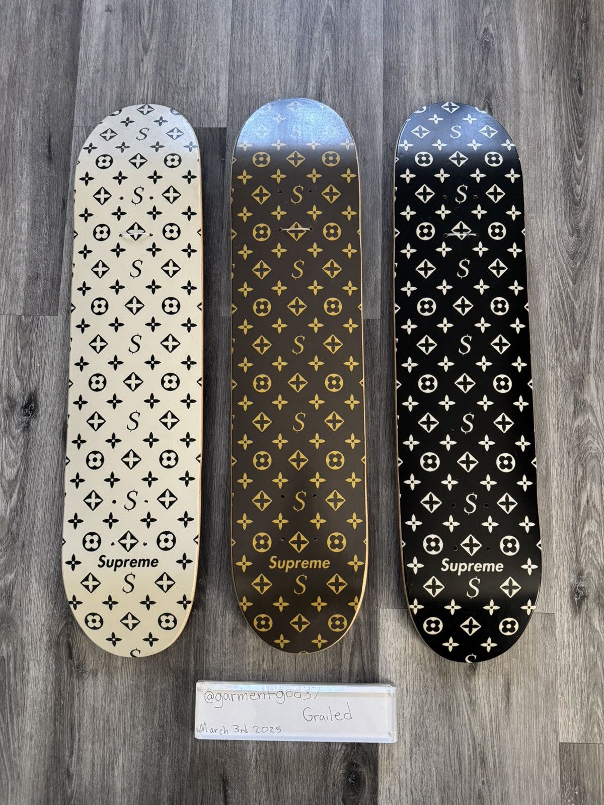 Supreme Louis Vuitton 2000 Monogram Skateboard Deck