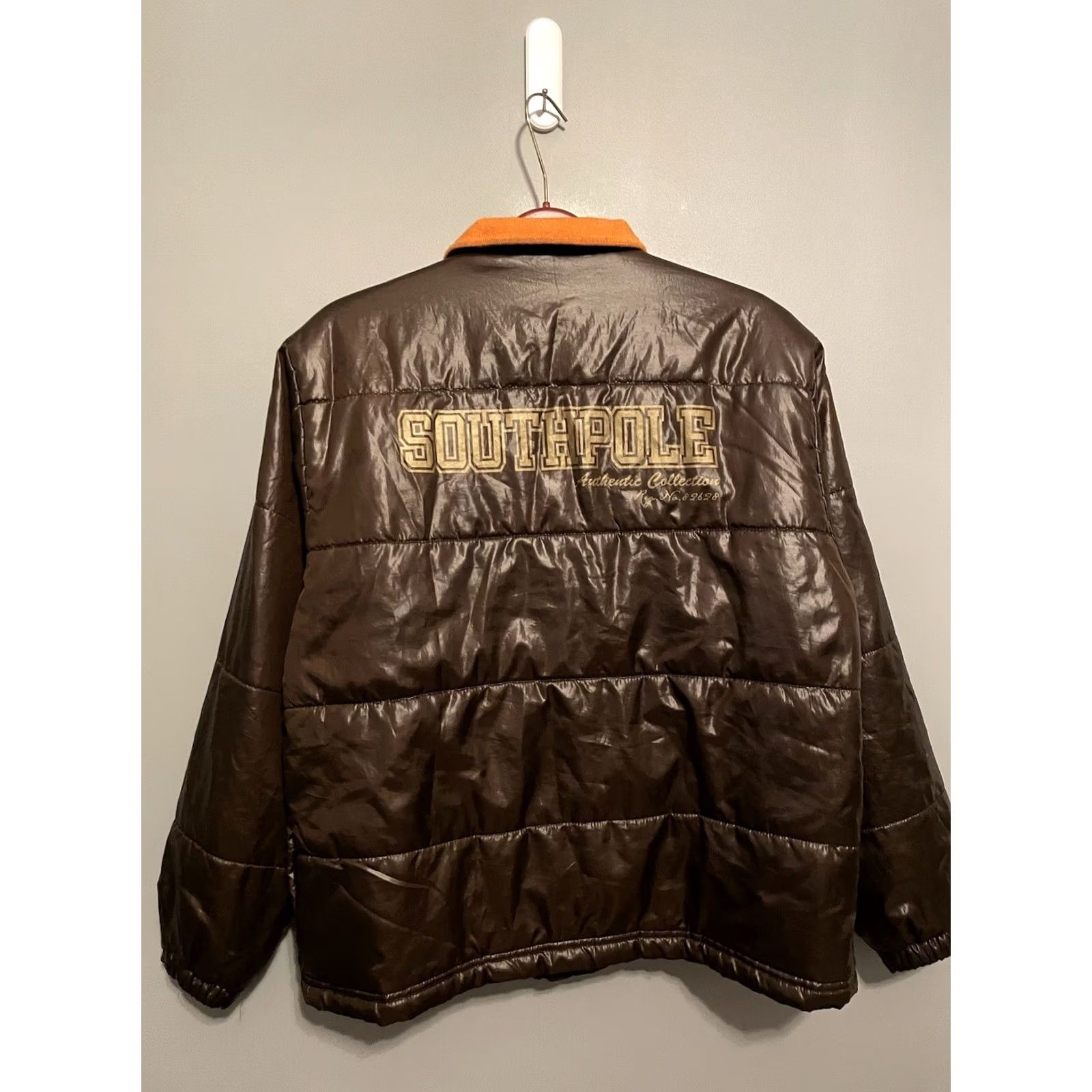 Southpole VINTAGE Southpole Puffer Jacket Coat Full Zip Reversible Quilted Nylon Brown L Unisex Adults Mens Women? Size US L / EU 52-54 / 3 - 5 Thumbnail