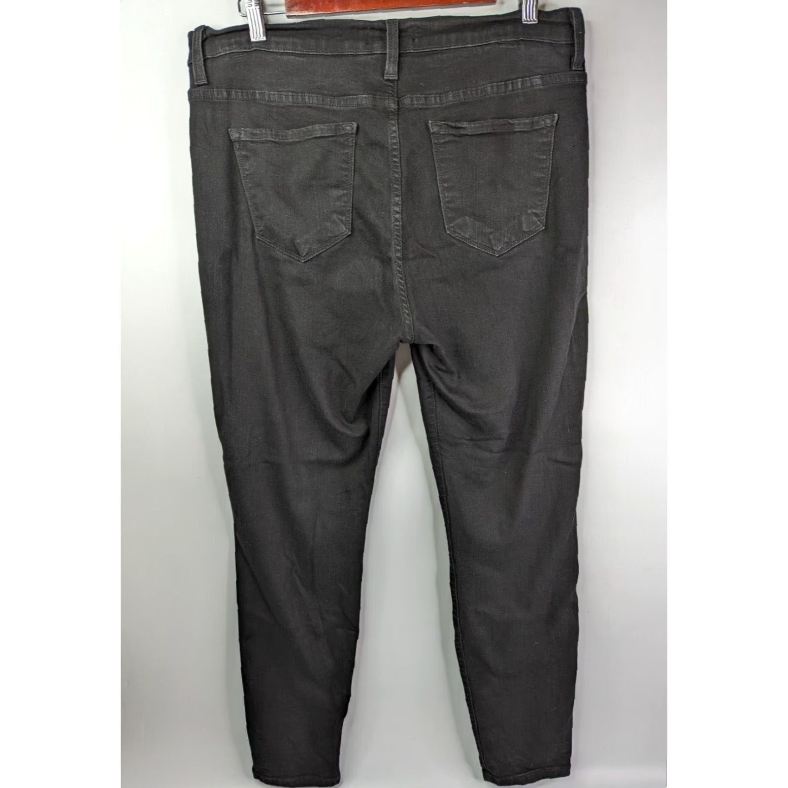 Vintage Judy Blue Women's Jeans 15/32 Black Skinny High Rise Stretch Slim 83105 Size 36" / US 14 / IT 50 - 4 Thumbnail