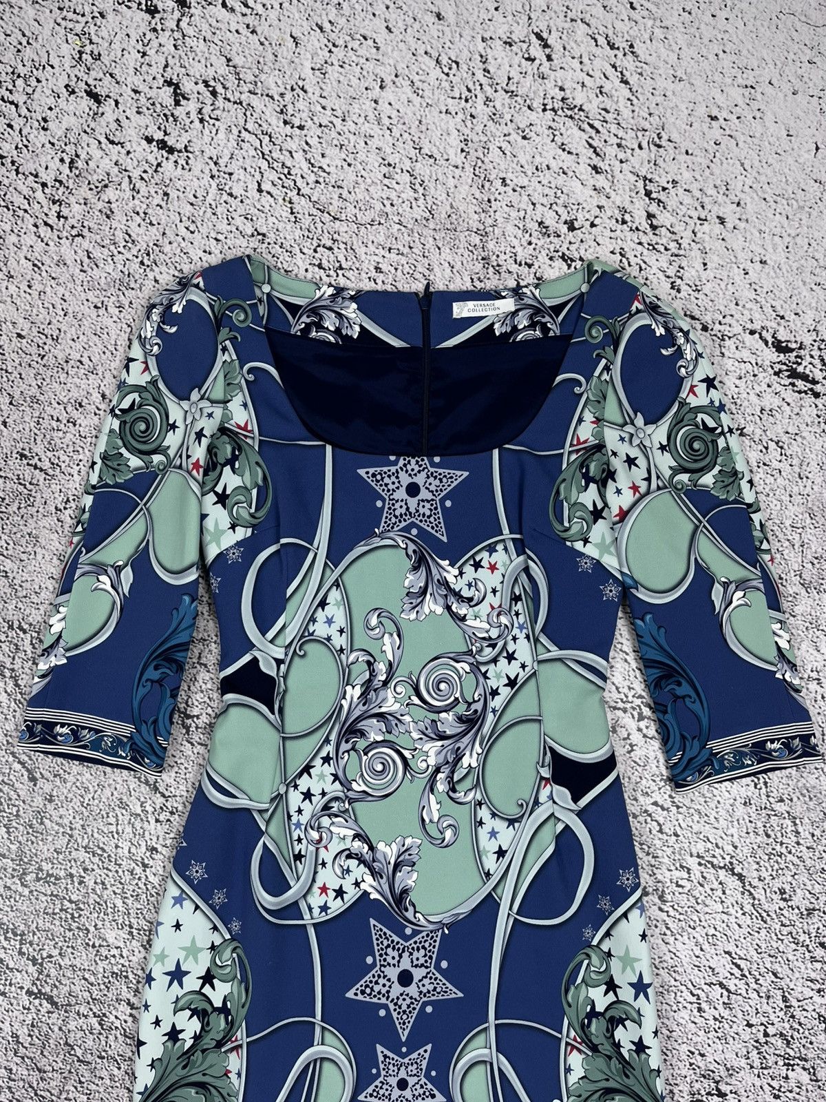 Versace Versace Collection Baroque Print Dress Bodycon Medusa Size S / US 4 / IT 40 - 3 Thumbnail