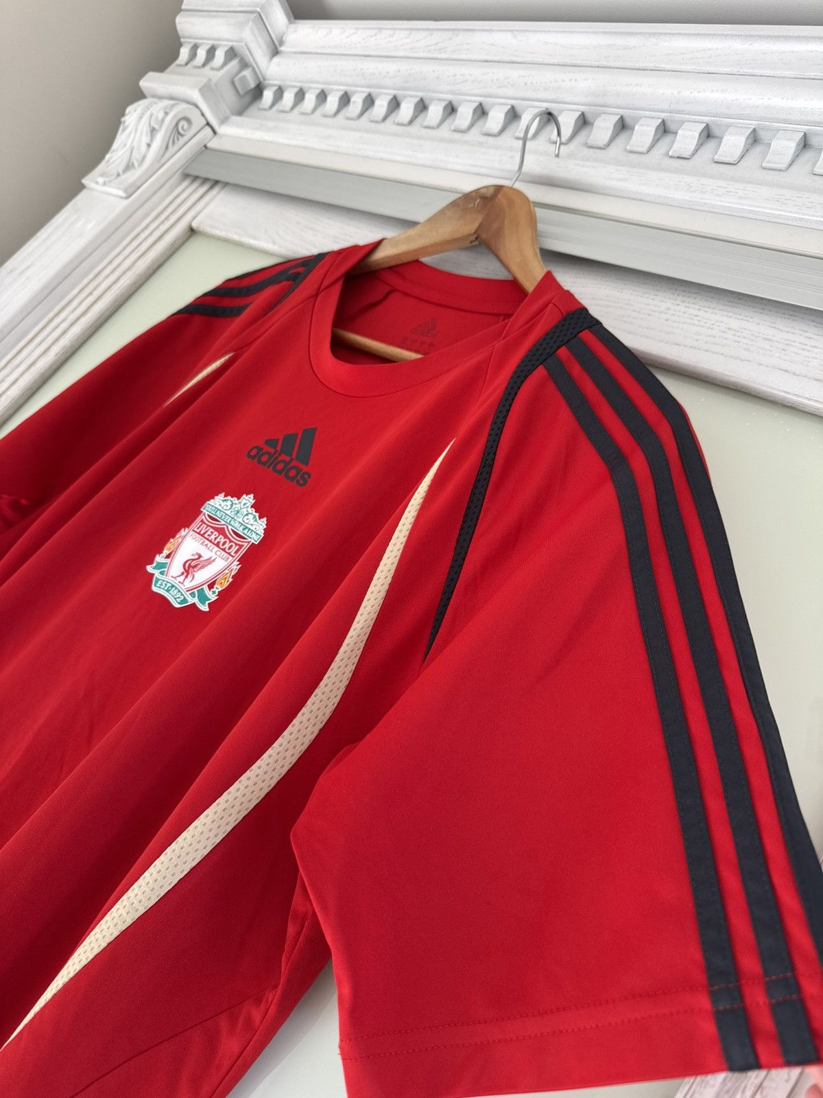 Adidas Liverpool 2009-2010 Soccer Training Jersey Football Shirt Size US L / EU 52-54 / 3 - 6 Thumbnail