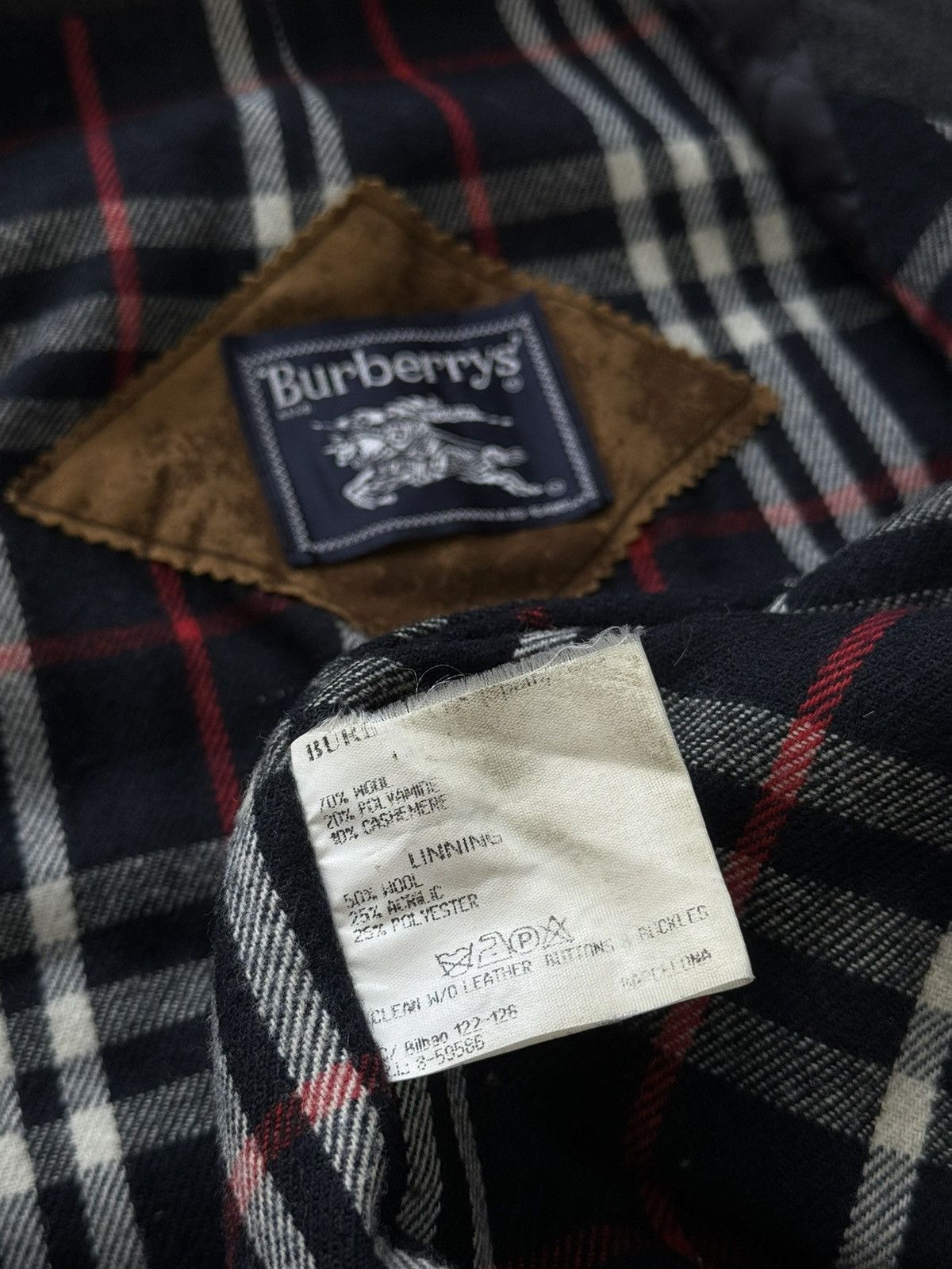 Burberry × Vintage Vintage wool jacket Burberry Nova Check original luxury item Size US XL / EU 56 / 4 - 3 Thumbnail