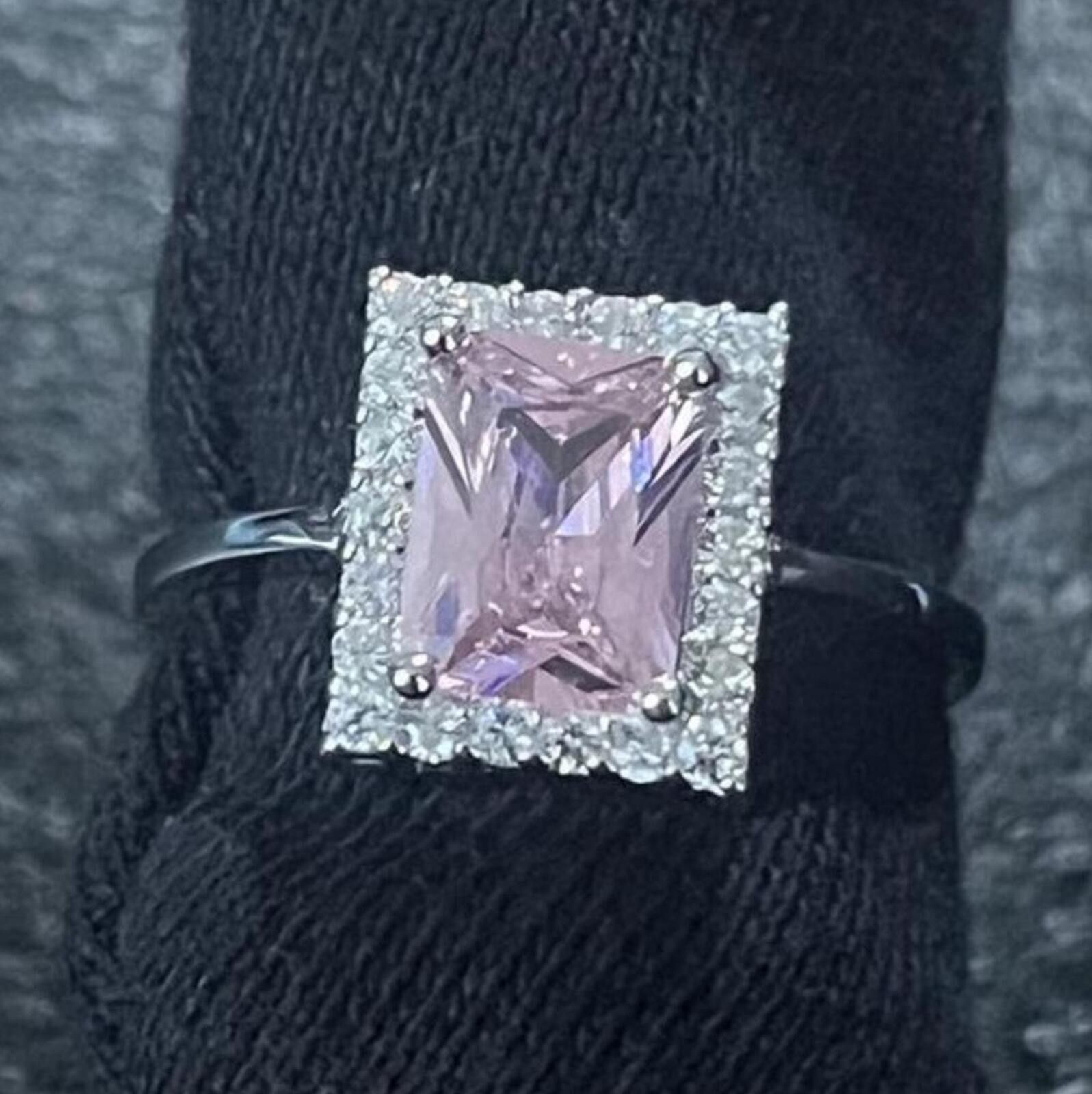 Sterling Silver Women’s ring Pure 925/moissanite Size ONE SIZE - 1 Preview