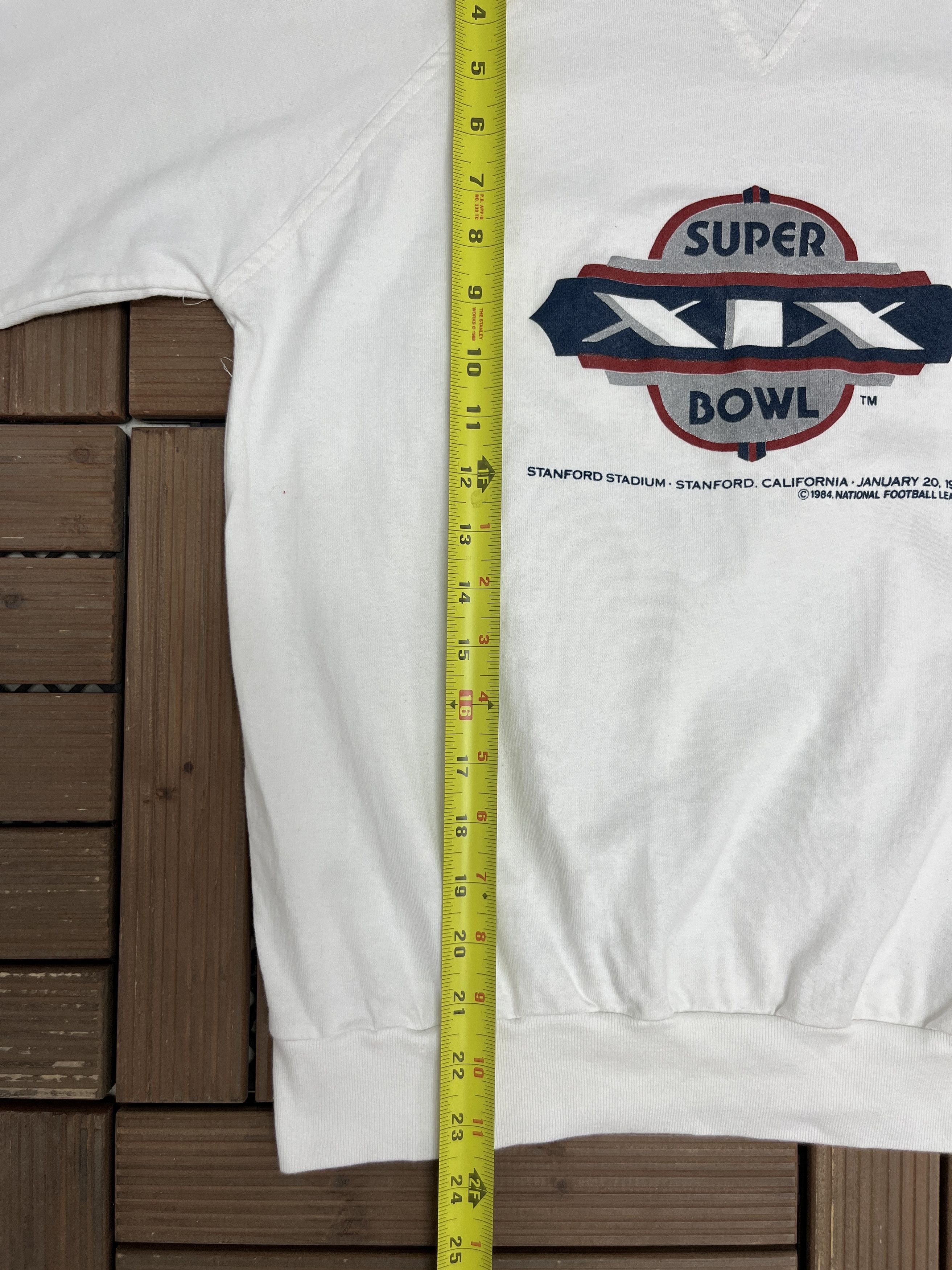 Logo 7 × Vintage Super Bowl XIX Vintage White Crewneck Sweater Size US L / EU 52-54 / 3 - 9 Thumbnail