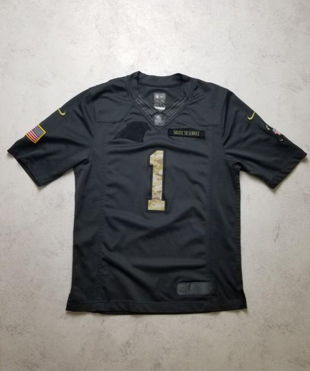 Nike Cam Newton #1 Carolina Panthers Salute to Service Jersey Size US S / EU 44-46 / 1 - 1 Thumbnail